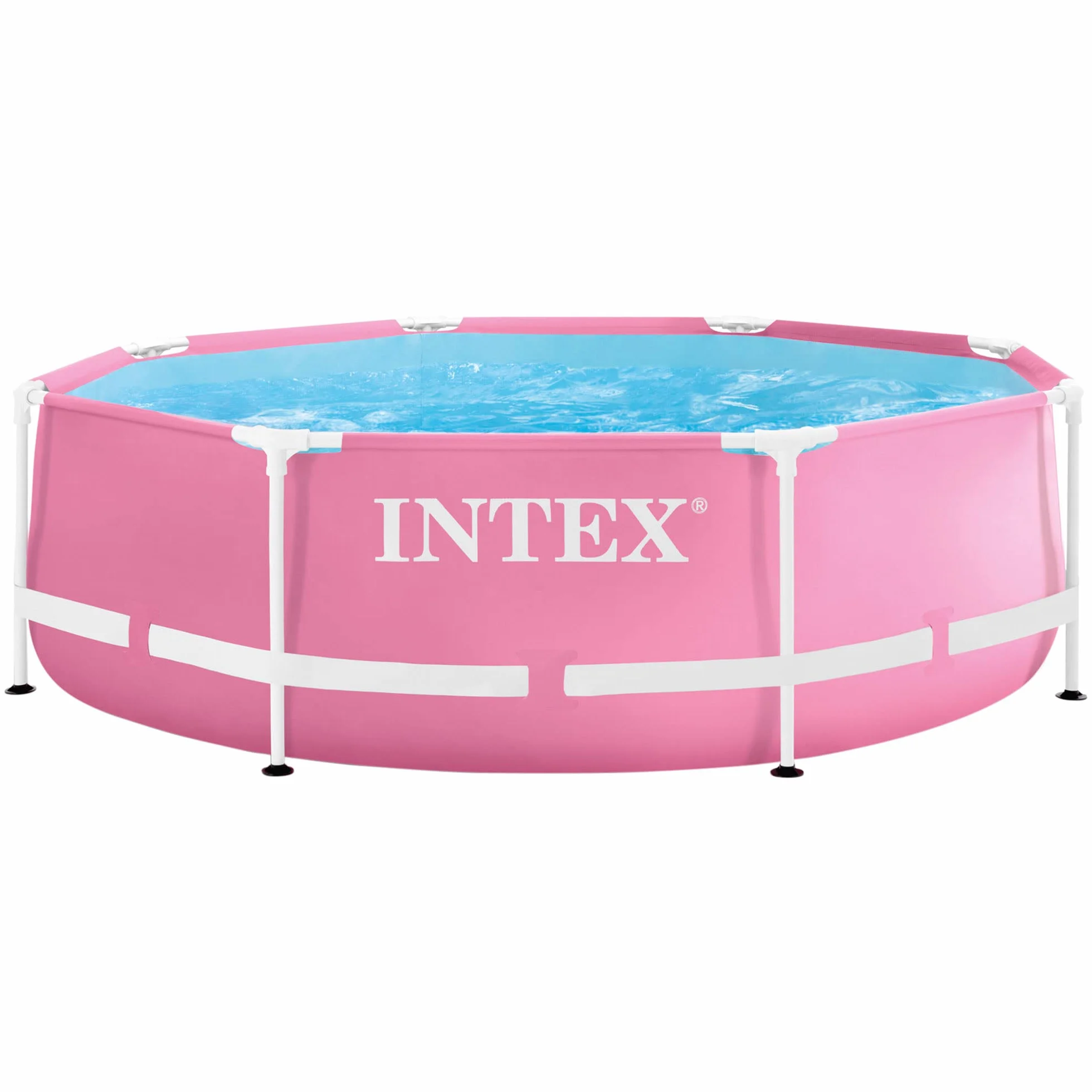 Intex Basen Metalowy 2,44 m x 76 cm Różowy 28290NP