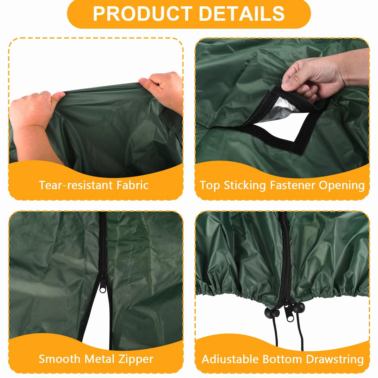Housse de réservoir IBC 1000L imperméable et résistante en tissu Oxford 420D, coupe-vent, anti-UV, pour l'extérieur avec sangles de fermeture à clic, housses pour réservoir d'eau (120 x 100 x 116 cm