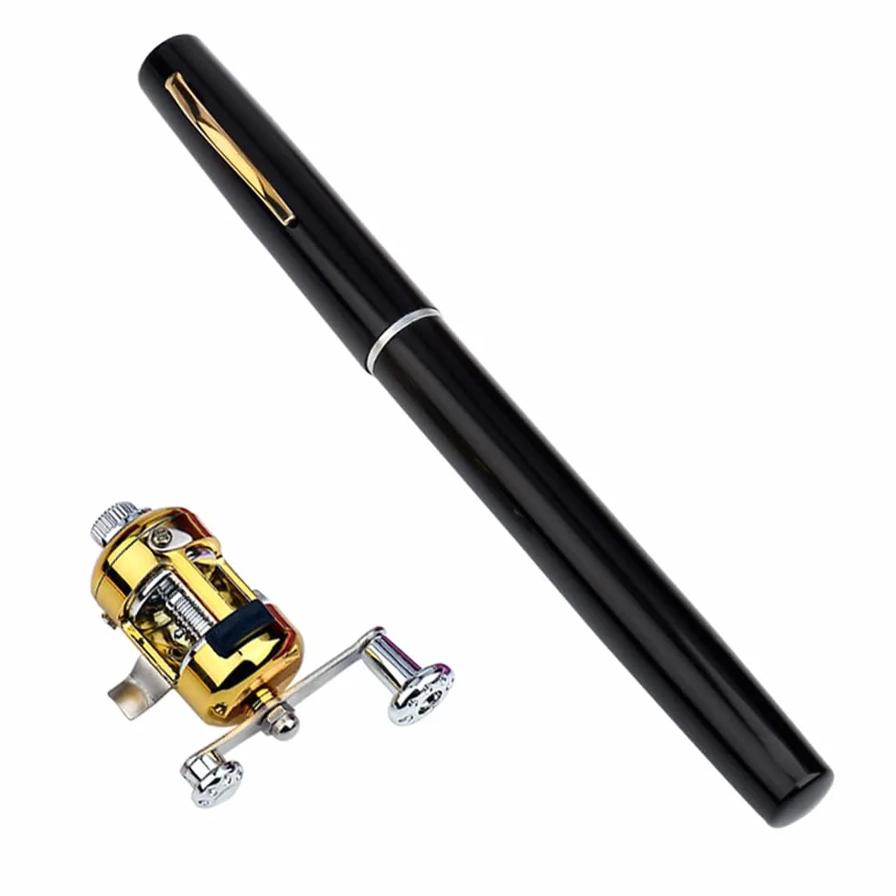 Canne à pêche télescopique Mini Stylo eau salée eau douce