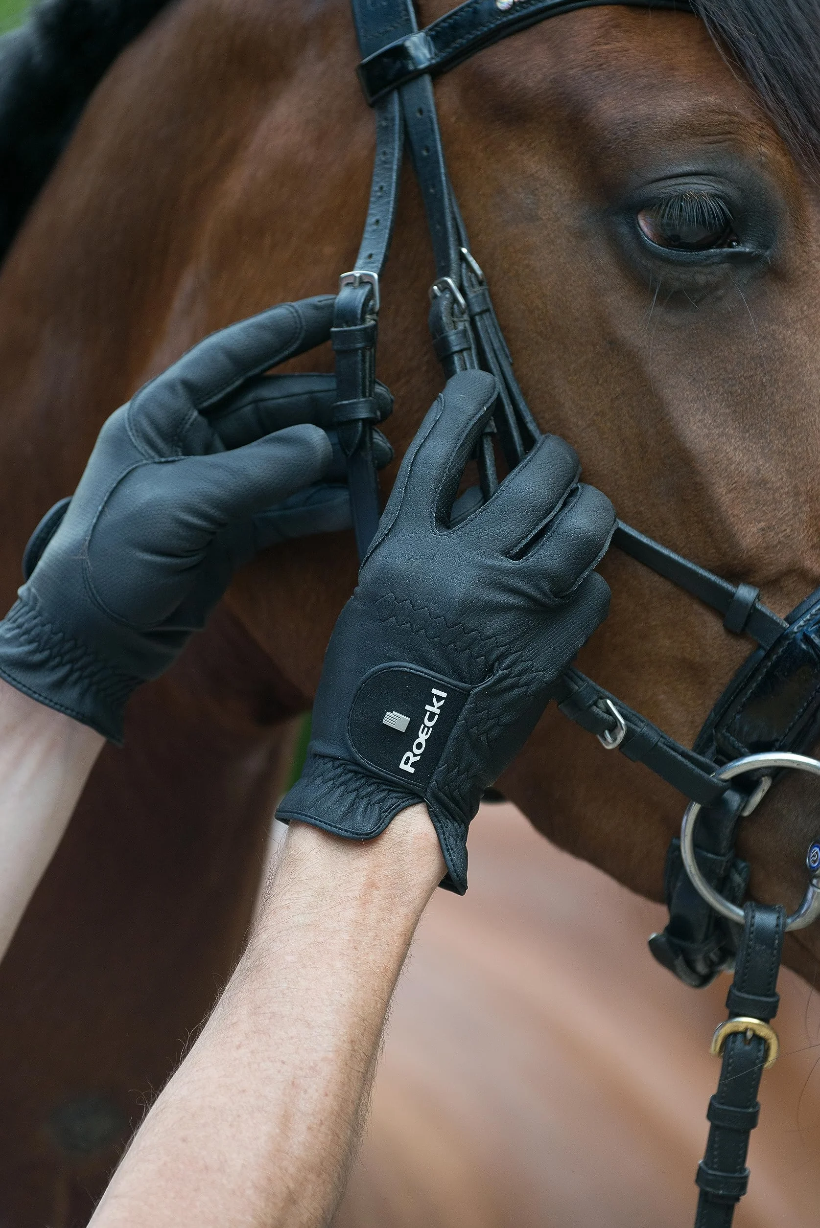 Roeckl Sports ROECK-Grip Pro Gants d'été Unisexes, Noirs, 7,5