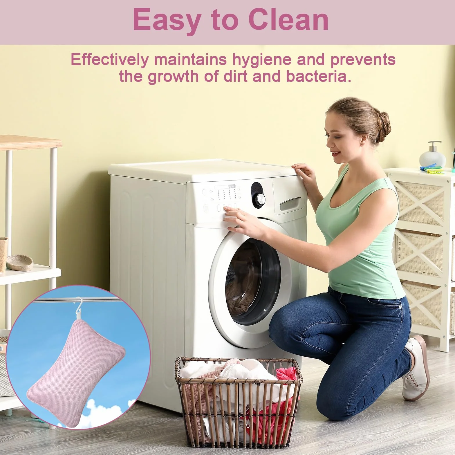 Oreiller de Bain Antidérapant avec Ventouse Ergonomique pour Nuque Rose