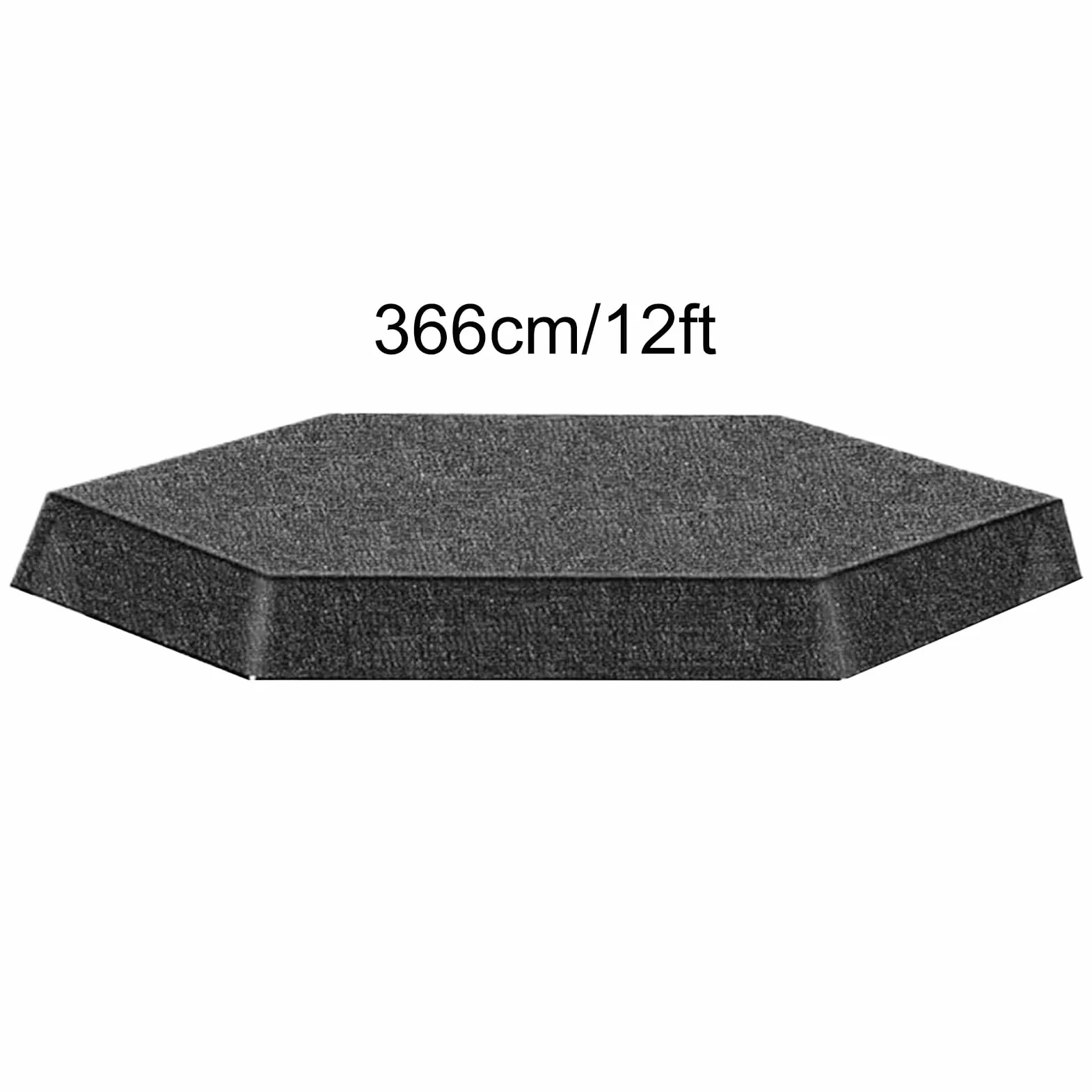Housse d'ombrage Trampoline Ø183-427cm Toit Pare-Soleil 6/8 Poteaux Anti-UV imperméable
