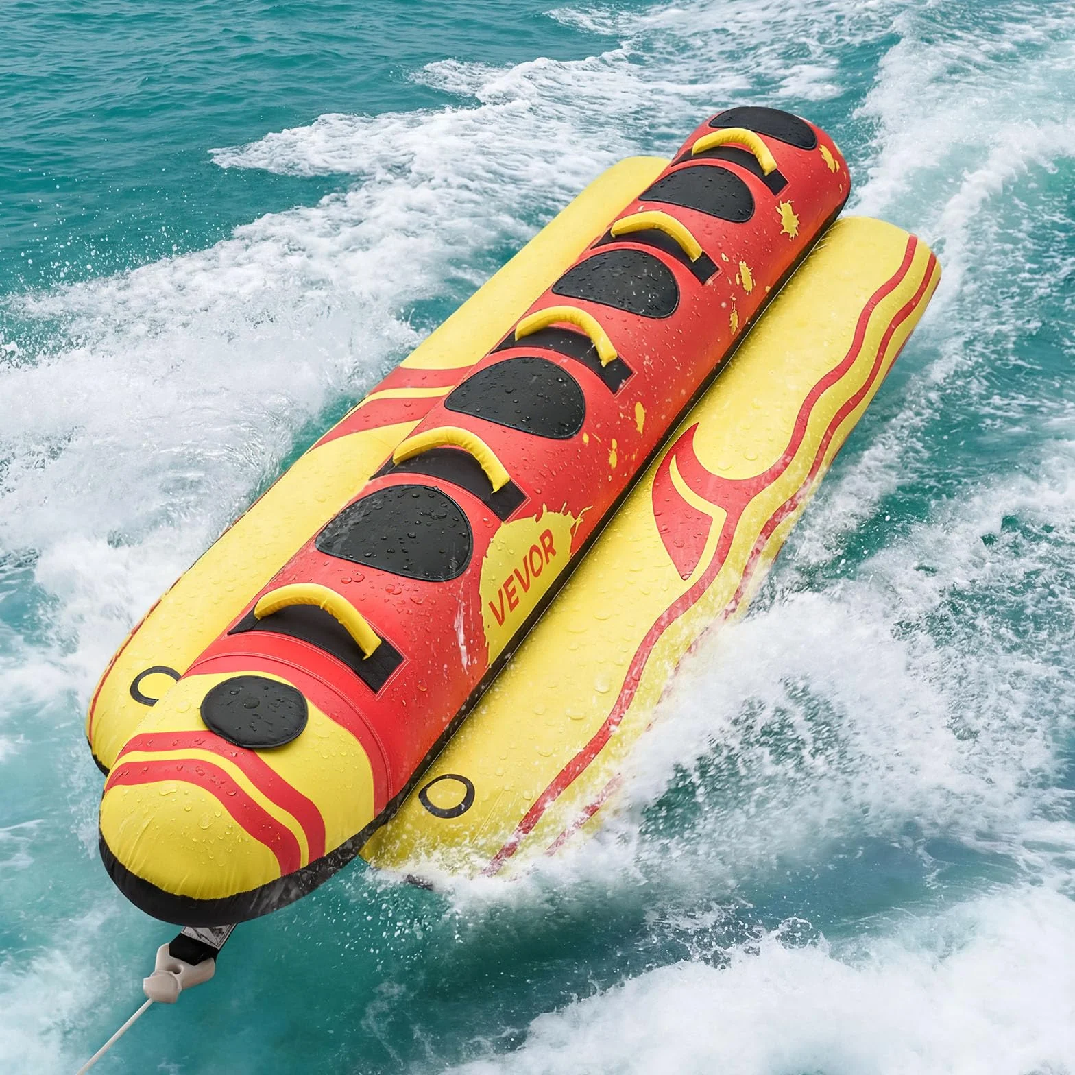VEVOR Bouée Tractée Gonflable pour Bateau, Bouée Tractable