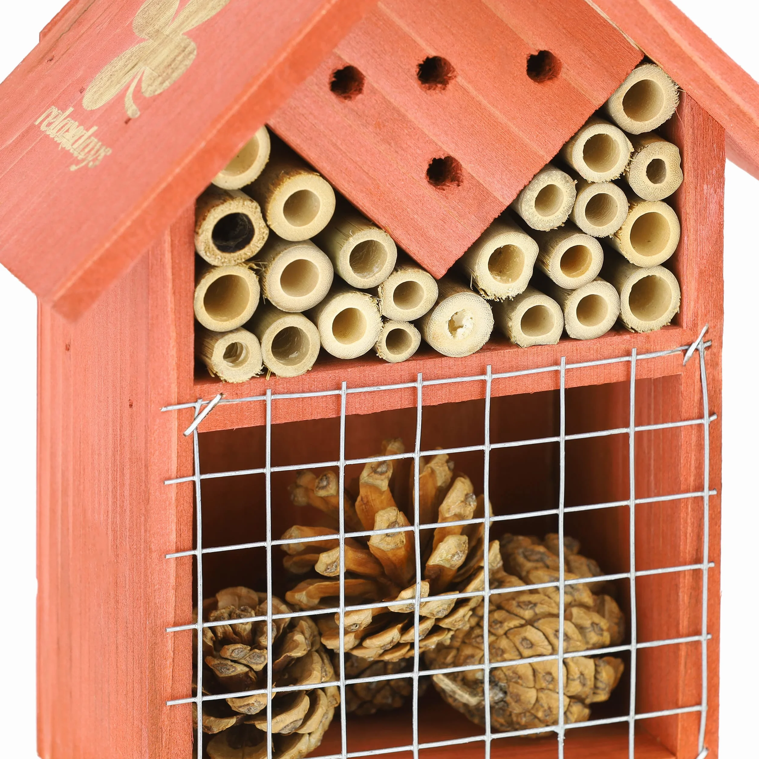 Relaxdays Hôtel à Insectes à Suspendre 21x17,5x9 cm Bois Non-traité