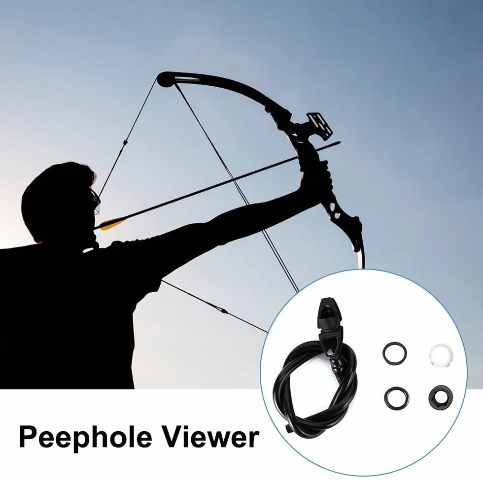 MiOYOOW Tube Peep Sight Kit 6X/8X Clarificateur Accessoires de Tir à l'Arc pour Arc à Poulies