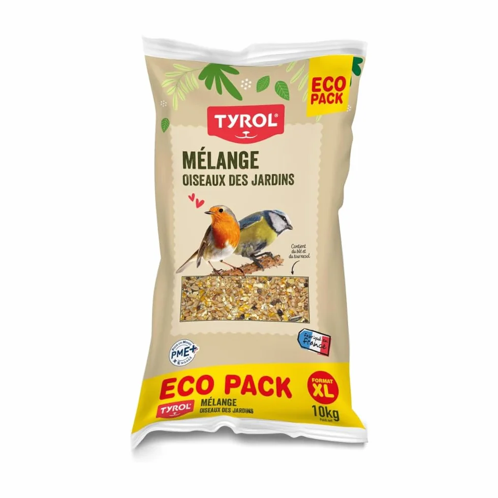 Tyrol Mélange de Graines Oiseaux Extérieur 10kg Nourriture pour Rouge-Gorge Pinson Mésange