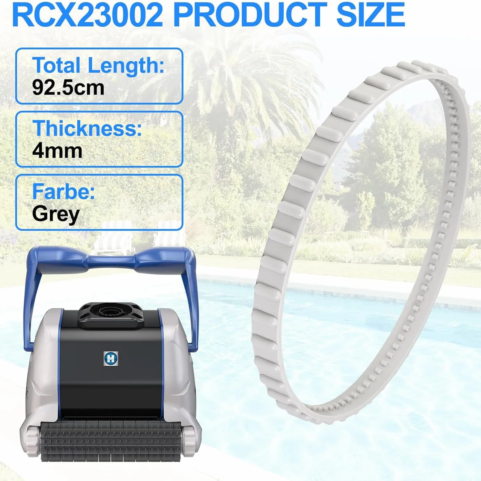 Courroies d'entraînement Aquavac Tiger Shark pour Hayward Nettoyage Piscine Caoutchouc 2 pièces