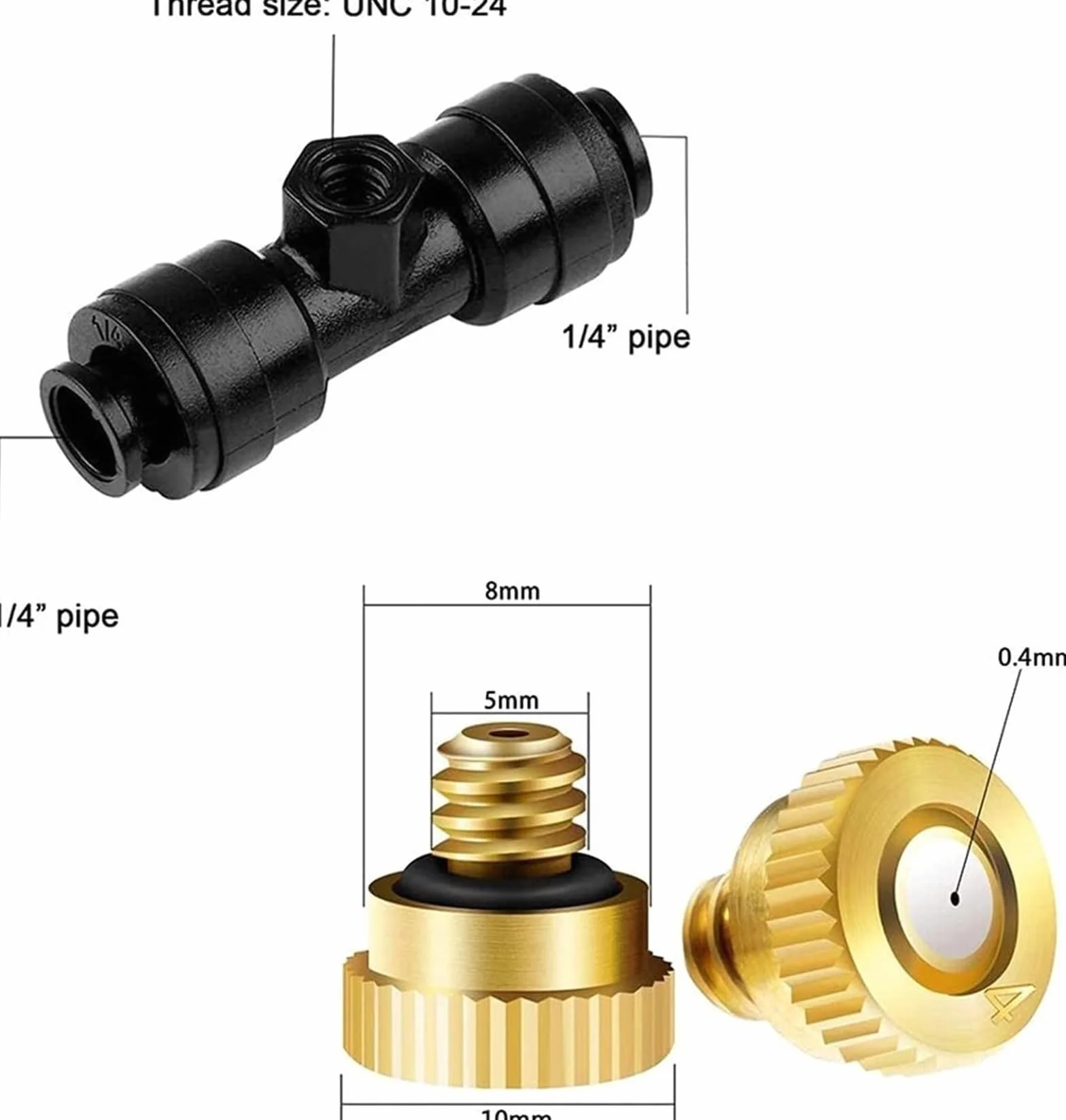 Système de Brumisateur Extérieur Pompe 12V, Kit Brumisation Patio Micro Sprinkler Irrigation Jardin 9M