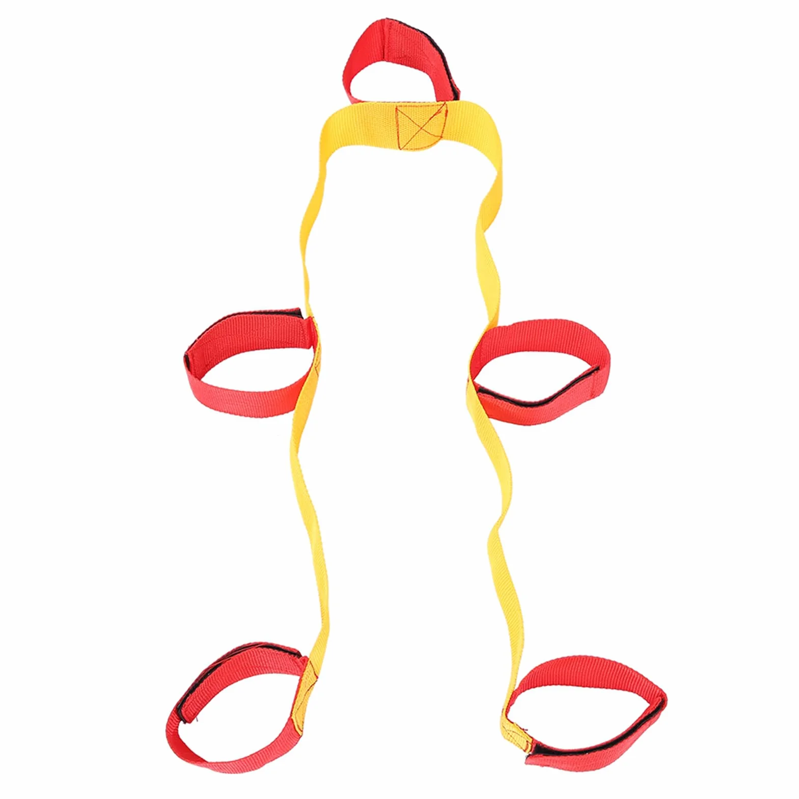 VGEBY1 2Pcs À Bandes De Course Bandes, 3/5/8 Personne Tissé Équipe Attache Bande De Course Formation Props Strap Équipe Jeux Sangles de Pied(5 Personnes)