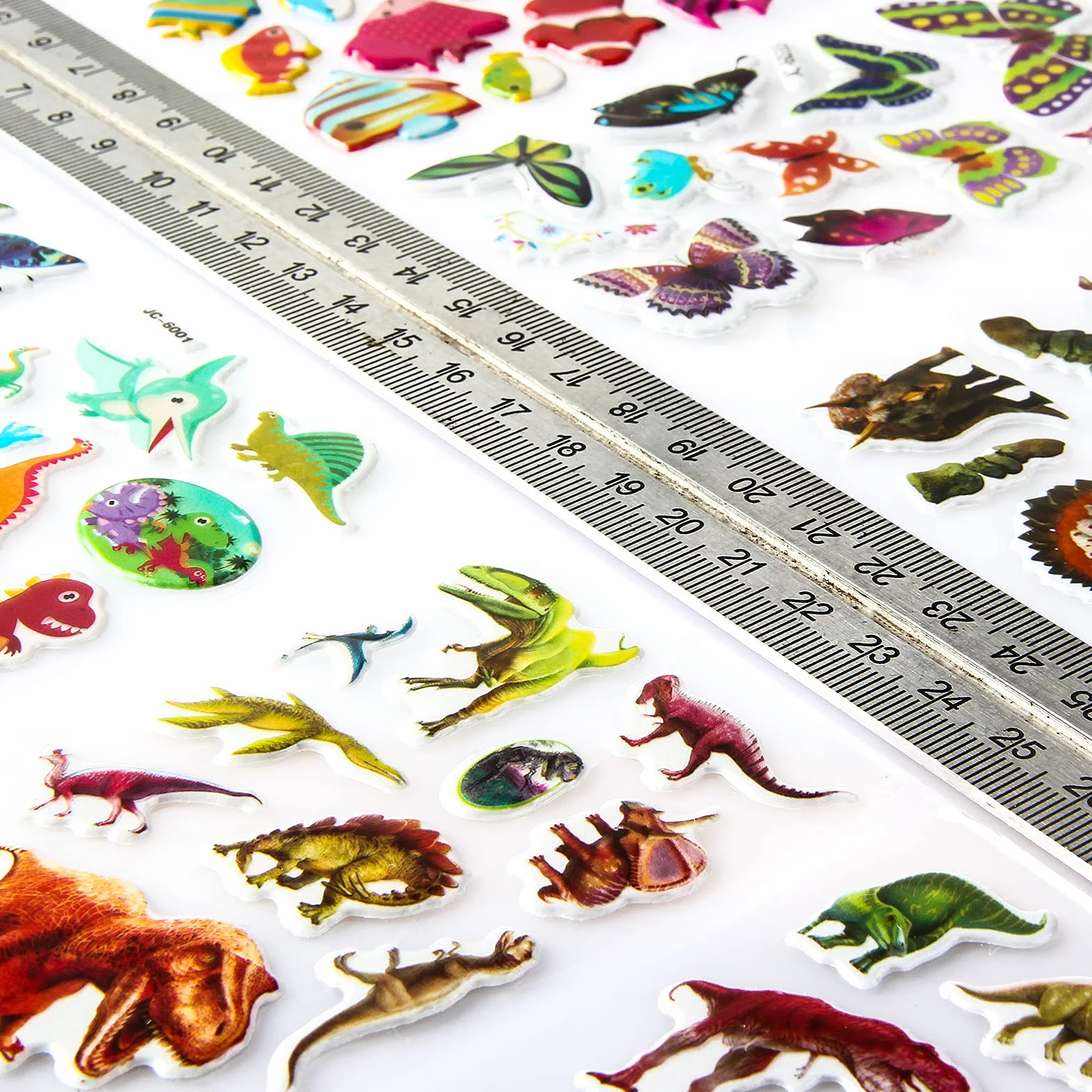 Meafen Autocollants Animaux 3D pour Enfant 52 Feuilles Pack de Variétés Plus de 1100 Pièces