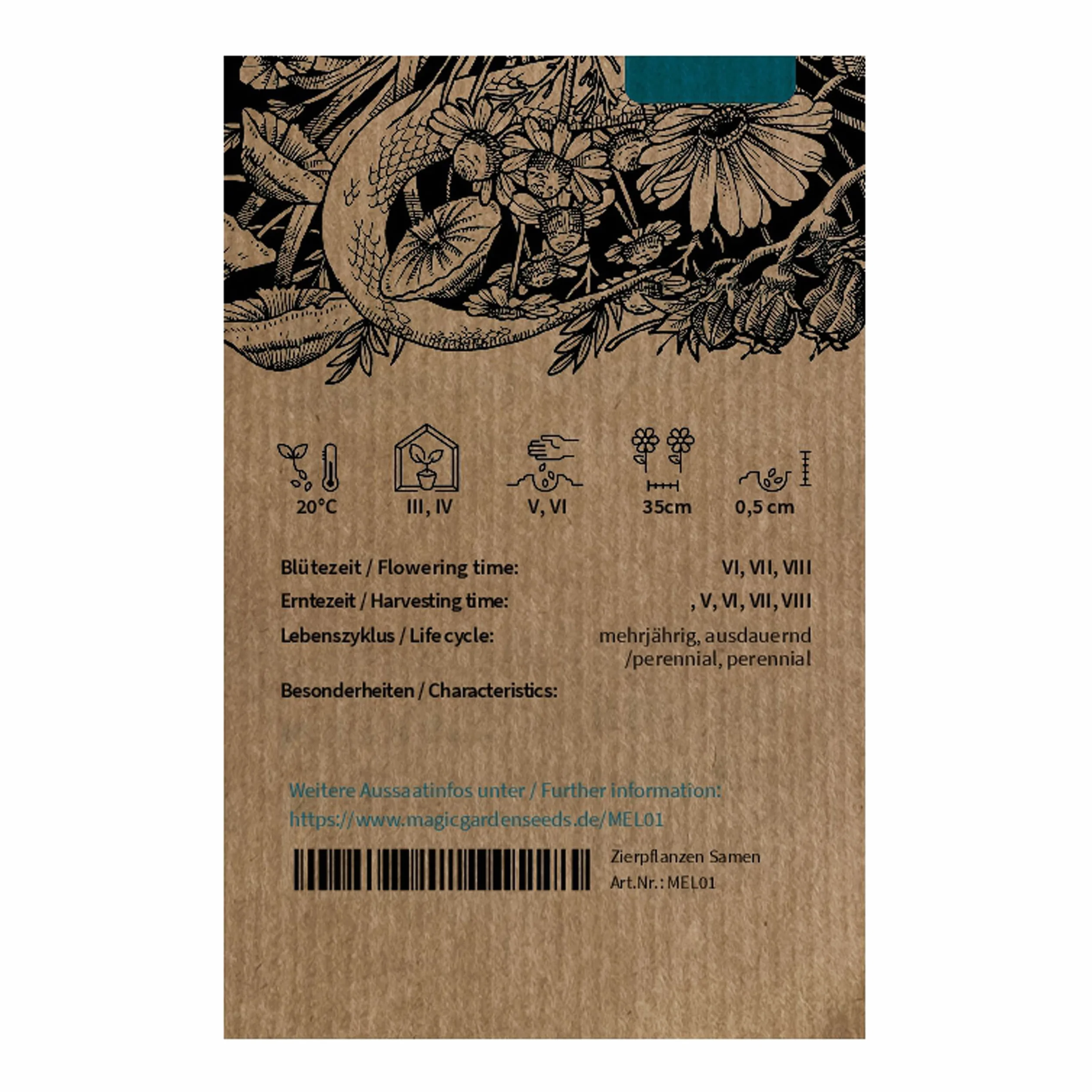 Mélisse citronnelle Melissa officinalis 500 semences