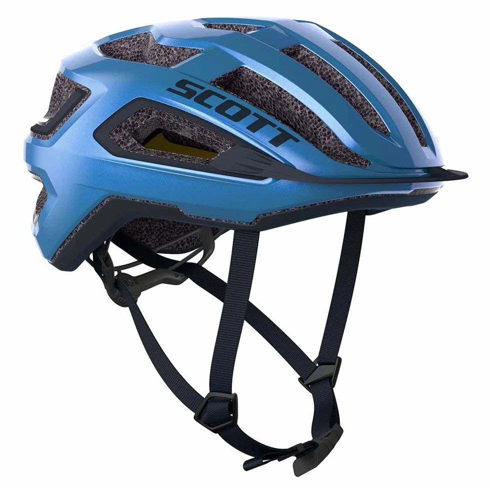 Scott Arx Plus MIPS Casque de vélo de route Bleu métal 2025 Taille M
