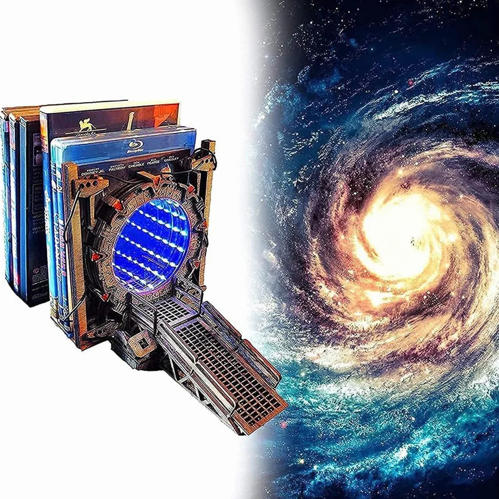 JOUSE Serre-Livres LED Portail Galaxie Bidirectionnelle Créatif