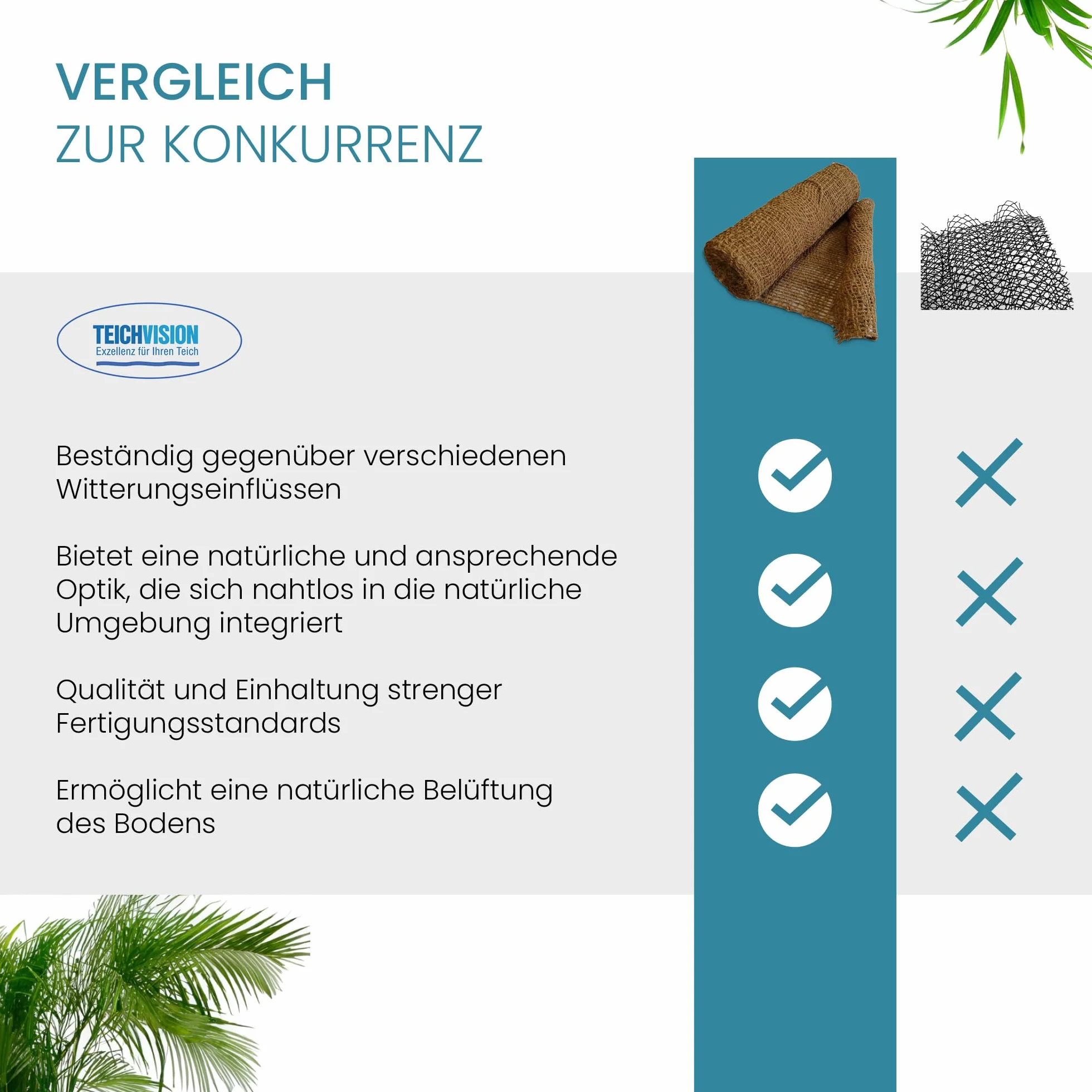 Tapis de remblai en coco 700 g/m² 1 m de large 25 m