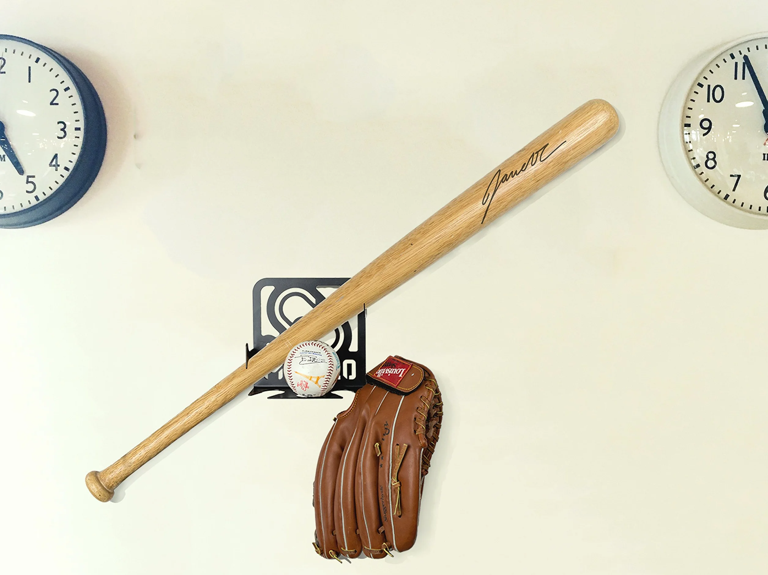 Support Mural Rangement Batte de Baseball 100% Acier