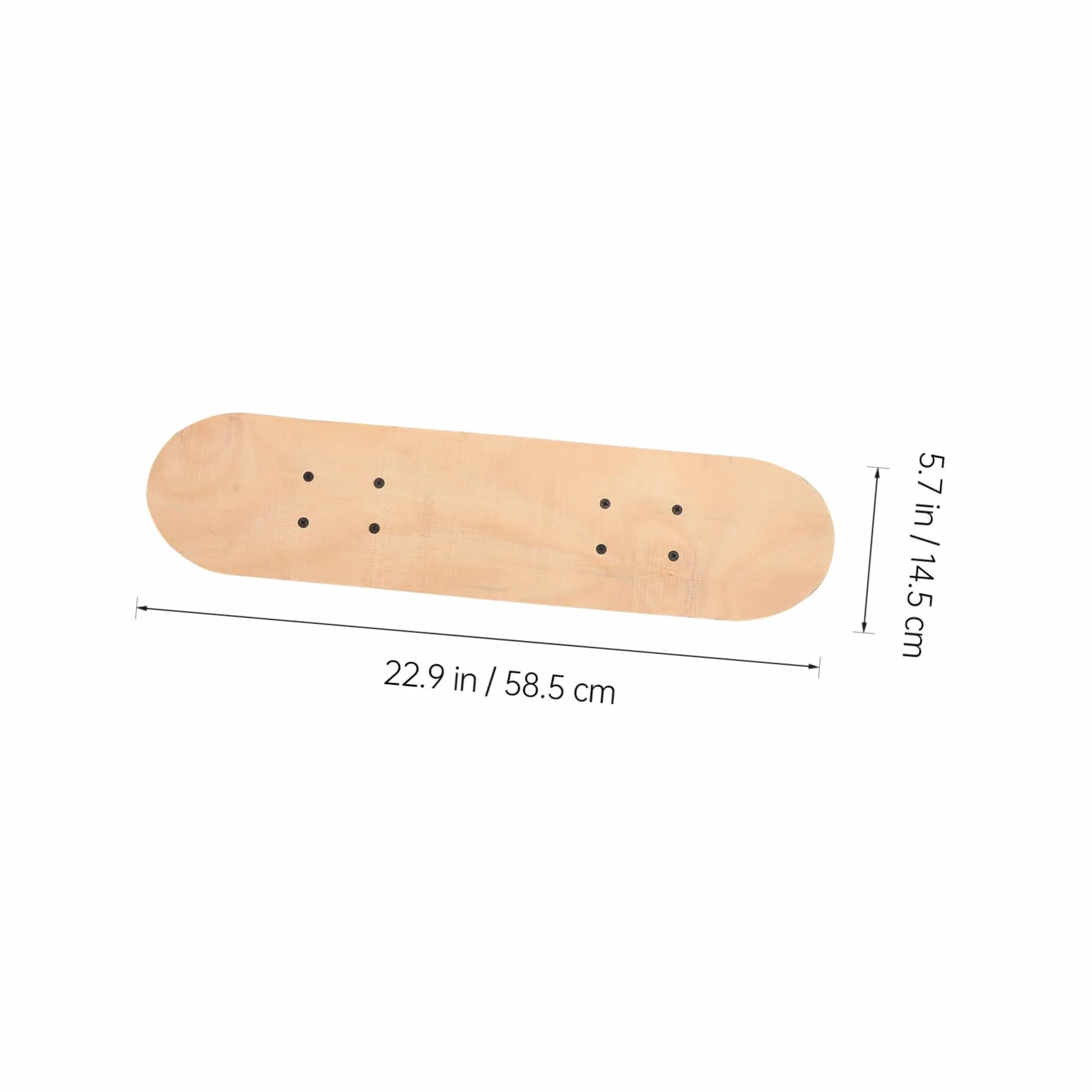 HANABASS Planche De Skateboard Vierge DIY Graffiti pour Customisation Et Peinture CréAtive Enfants Et Adultes, 58.5X14.6X8 CM