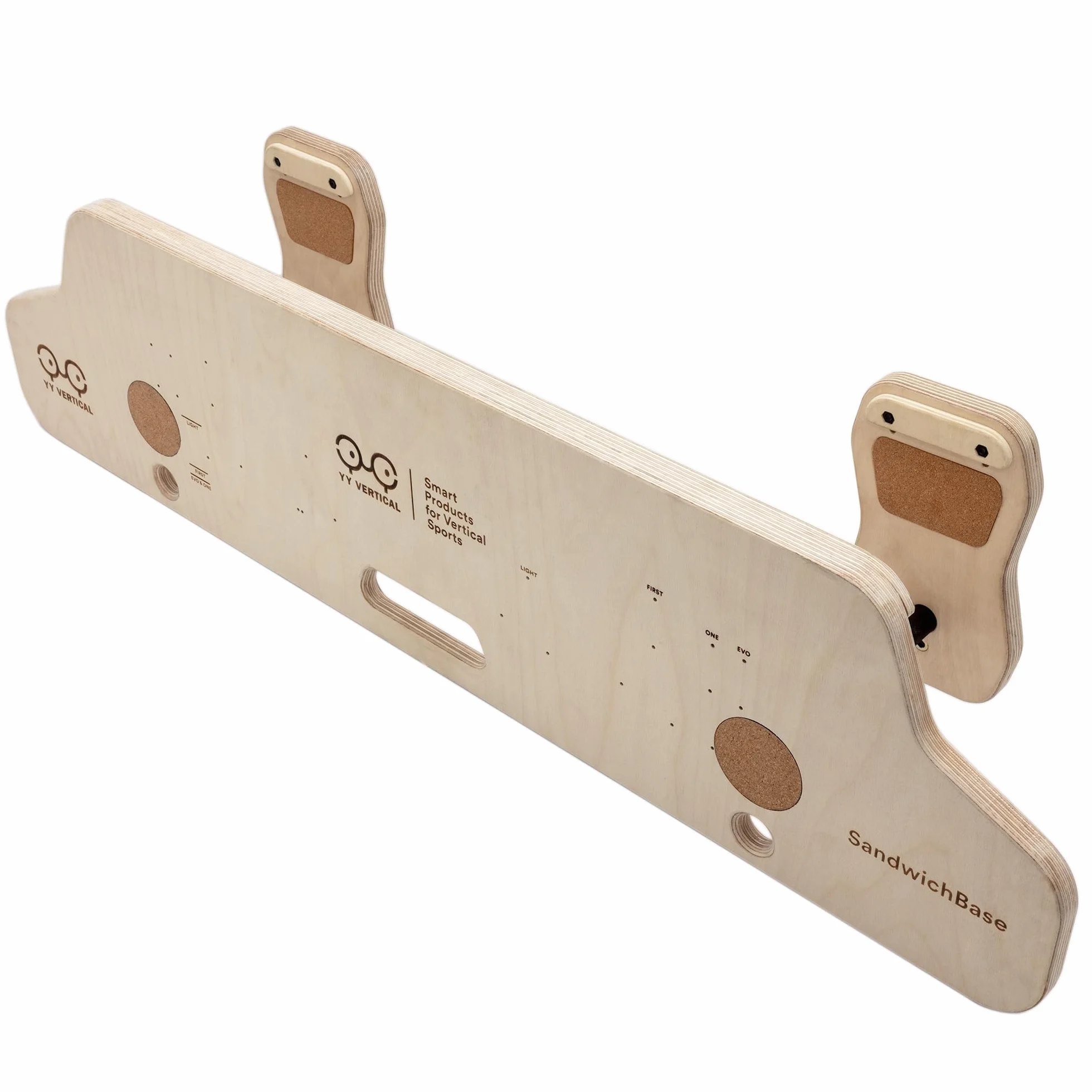 YY Vertical - SandwichBase, Le Support idéal pour Les poutres d'escalade, Installation sur Porte, Parfait pour l'entraînement à la Maison (Poutre Non inclue)