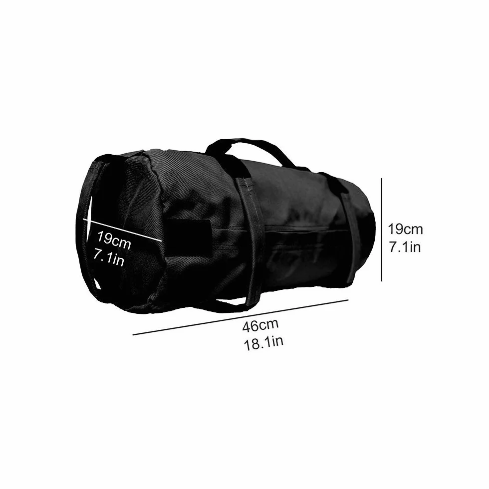 Namvo Sandbag Sac de Sable de Musculation réglable avec 4pcs Sacs de Remplissage pour Entraînements Croisés Noir