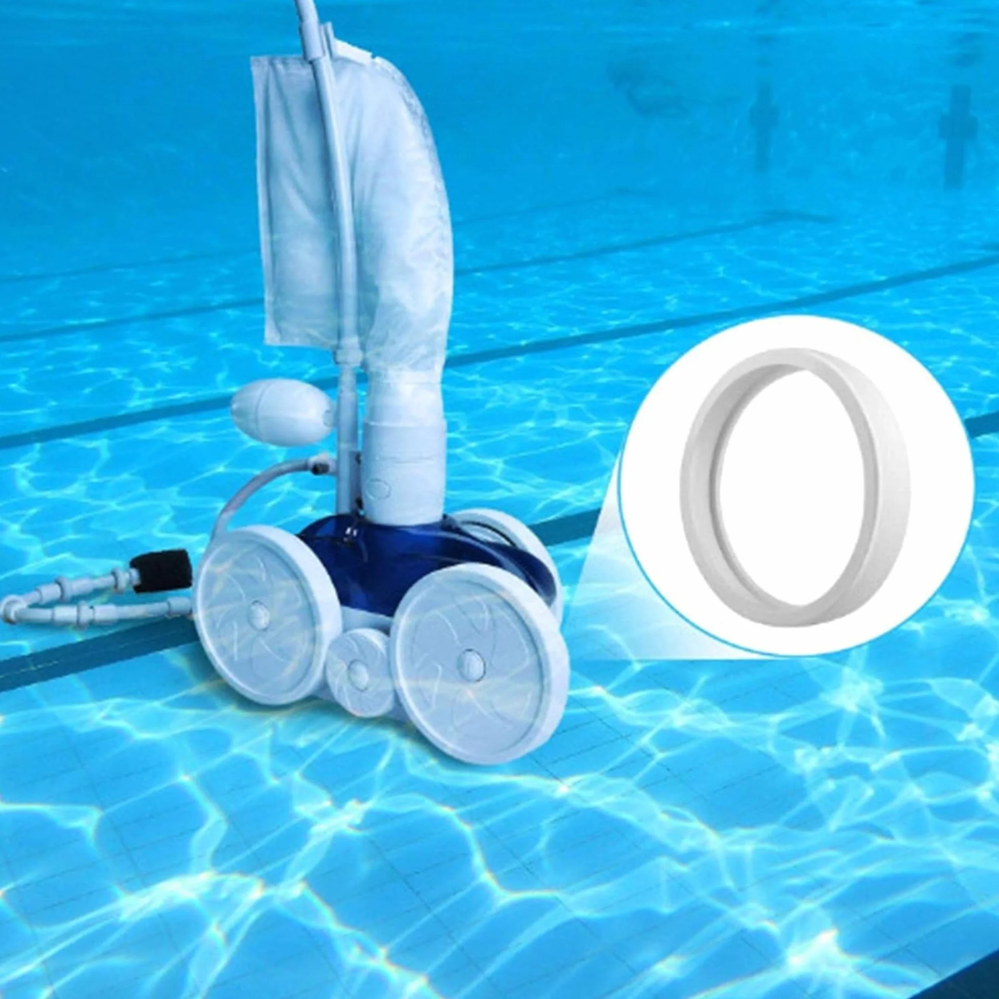 PHONILLICO Lot 3 Pneus Roue Robot Nettoyeur Piscine Polaris 180 280 360 380 Rechange C10/C-10