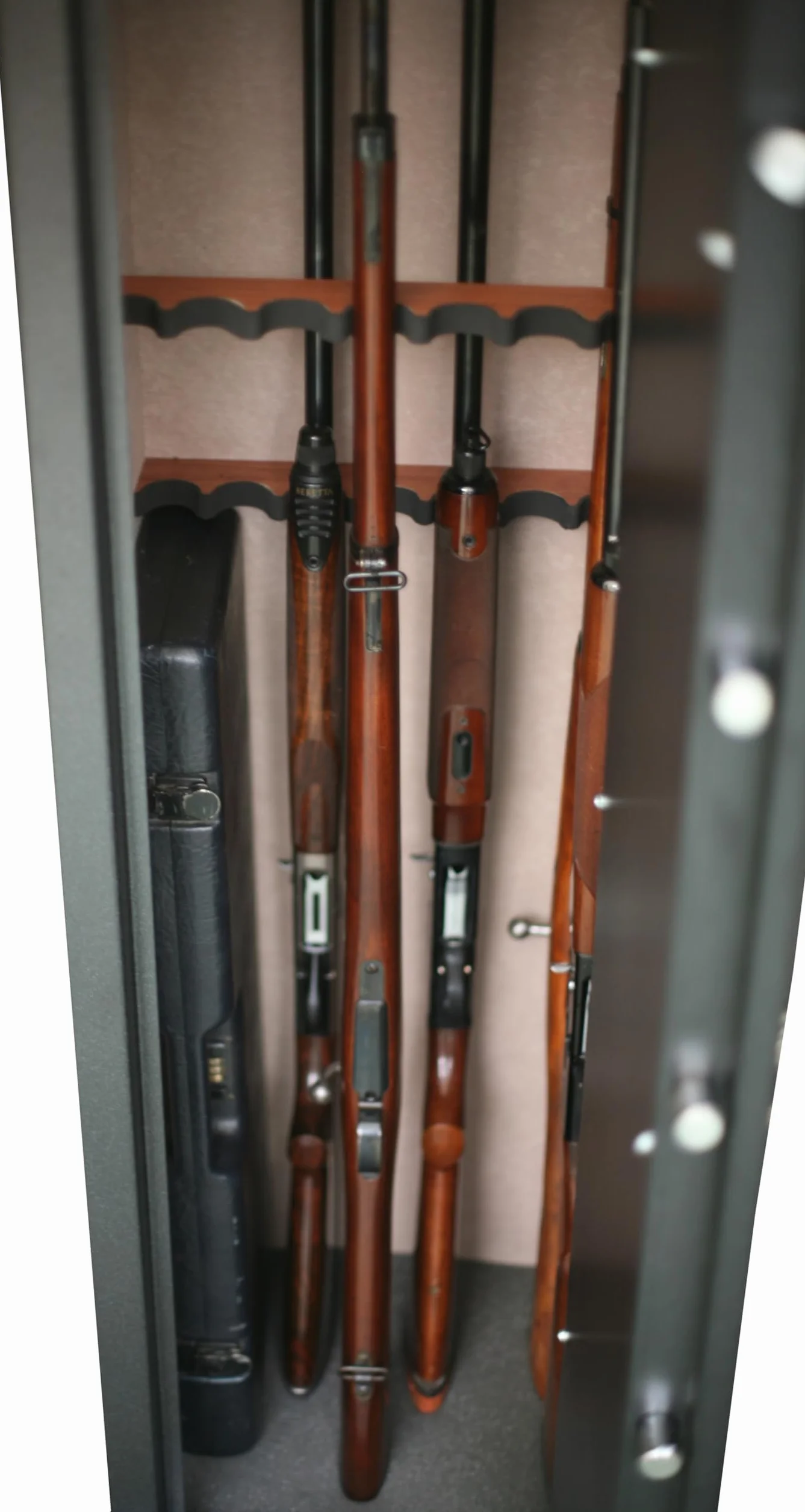 Safe SD16 Armoire forte pour Armes en Acier | 16 Armes dont 8 avec lunette | Coffre intérieur | Serrure à clé