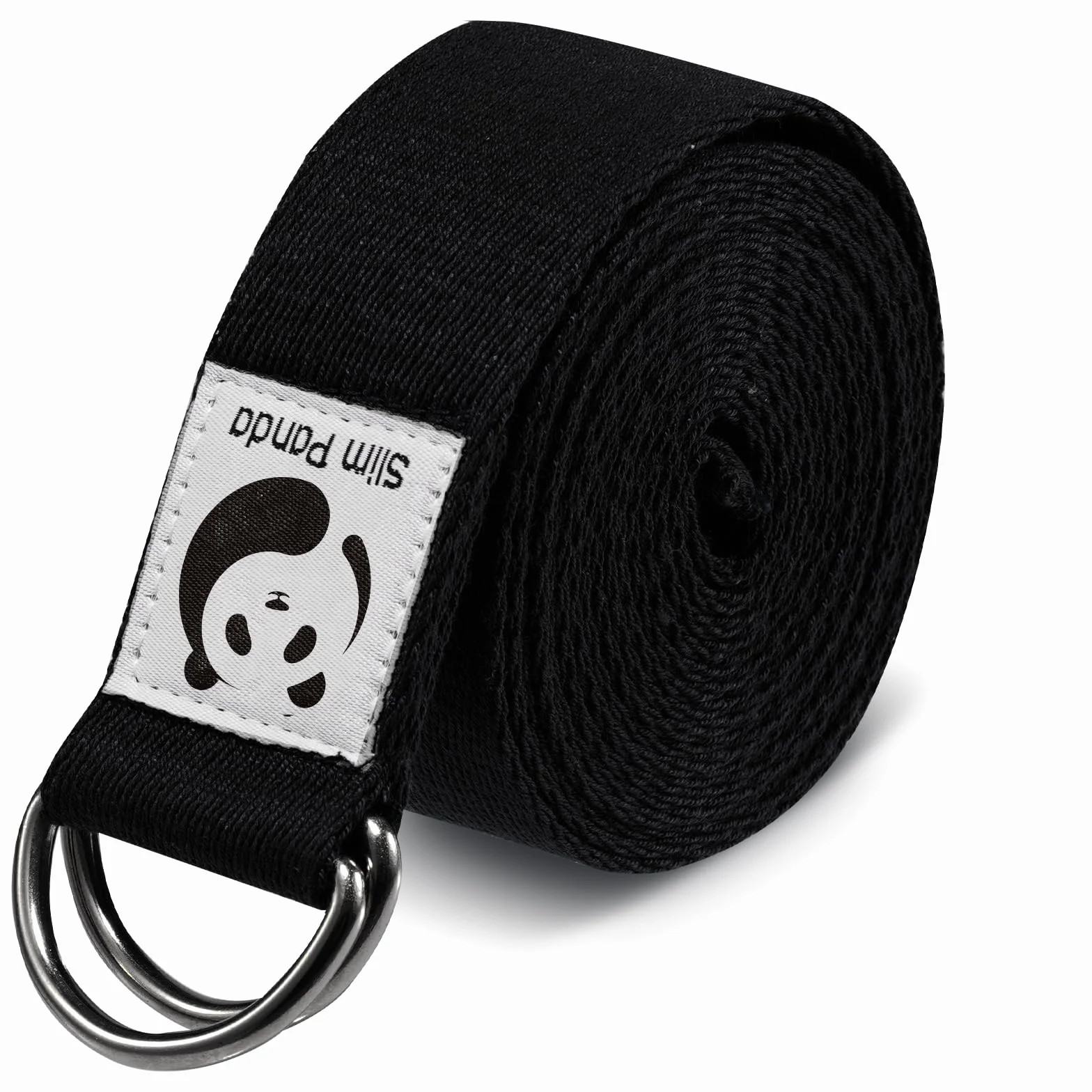 Slim Panda Sangle Yoga 180/250 cm pour Meilleurs Étirements, Ceinture Yoga avec Fermeture en Métal pour Les Yogis Débutants et Confirmés