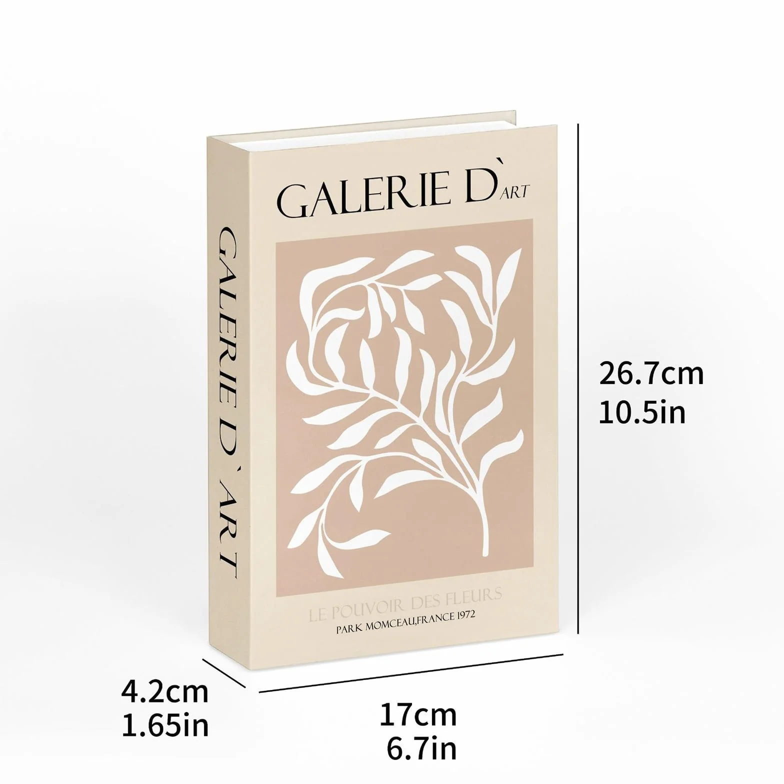 Faux Livre Decoration Magnétique Serre-Livres Empilables avec Rangement, pour Bureau Salon