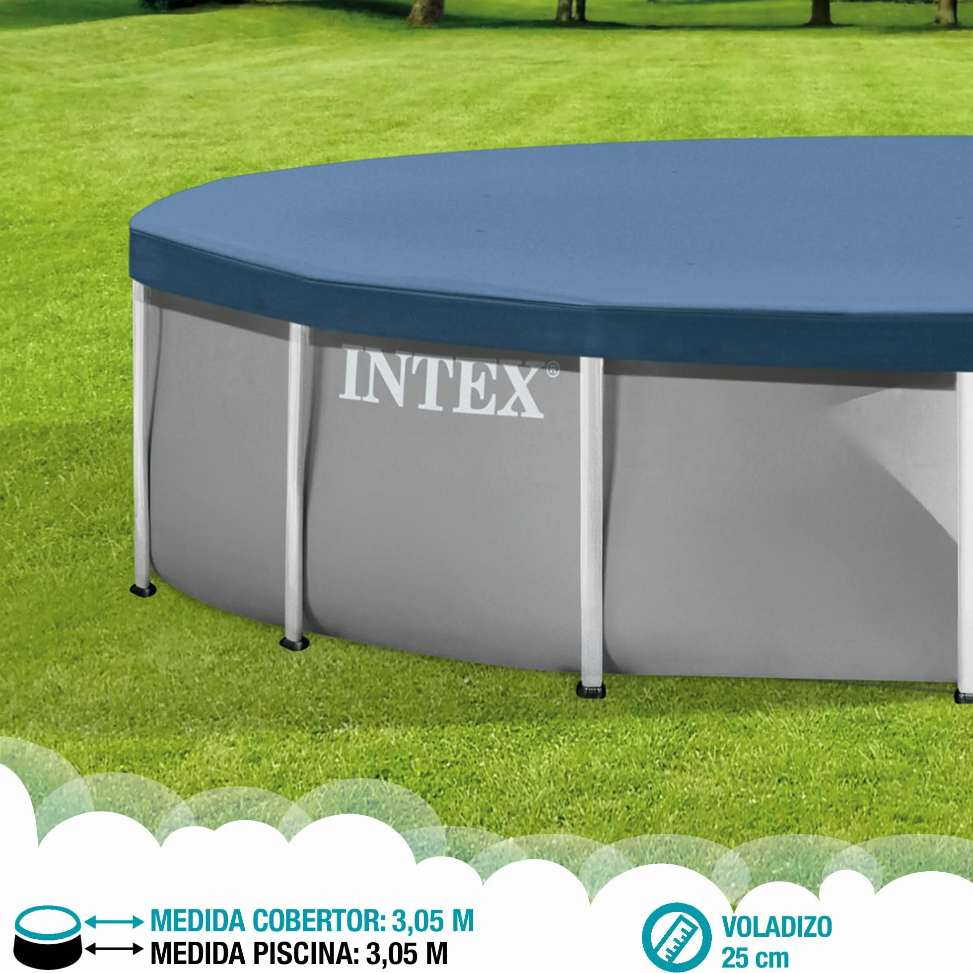Intex Bâche Protection Piscine Ronde 3m05