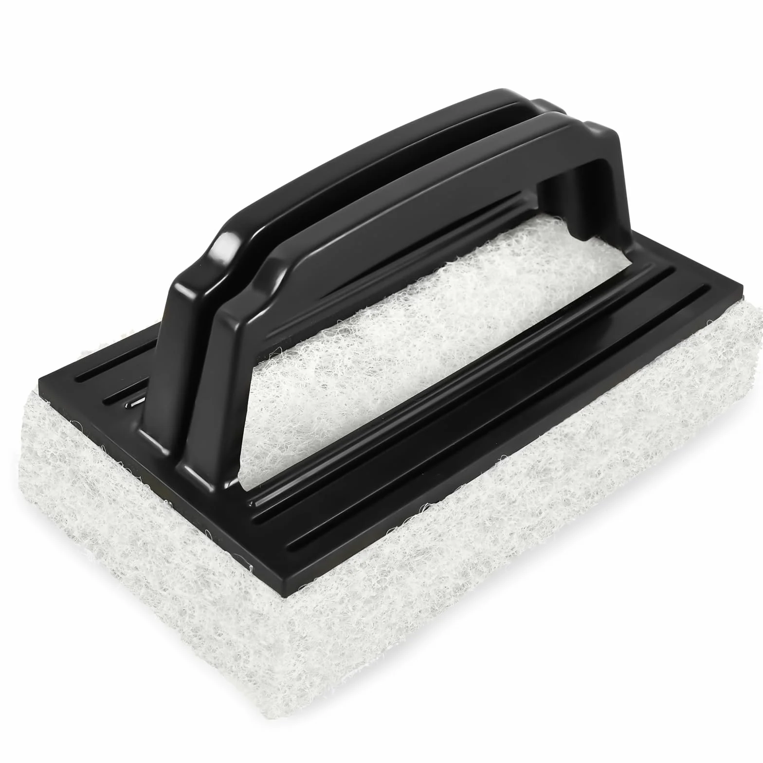 Brosse Éponge pour Piscine de Nettoyage Ligne d'eau Mur Plancher Noir