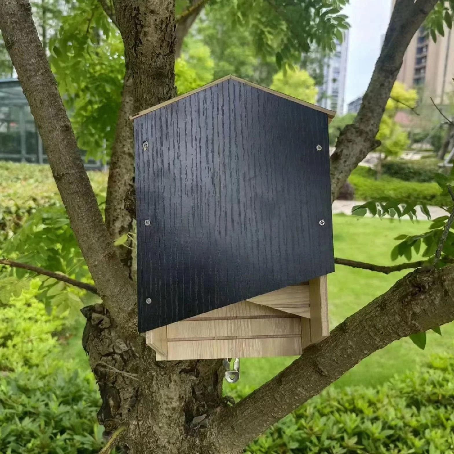 Maisons de Chauve-Souris en Bois, Boîte à Chauves-Souris Double Chambre pour l'extérieur