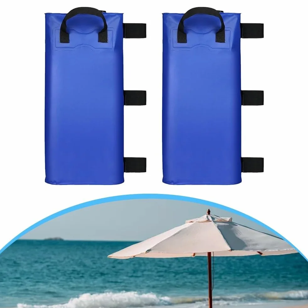 Lot de 2 poids d'eau robustes 21,2 kg pour tente, sacs de ballast en PVC renforcé
