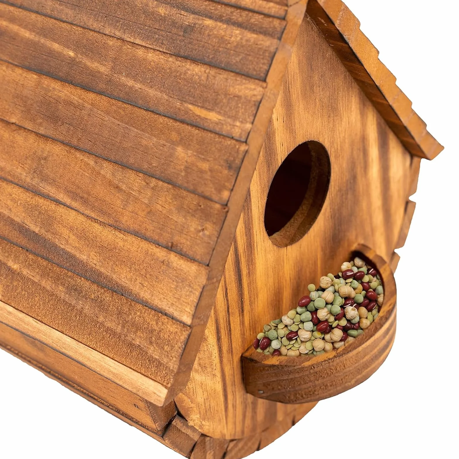 Nichoir pour Oiseaux Exterieur en Bois - Mangeoire Oiseaux Sauvages, résistant aux intempéries