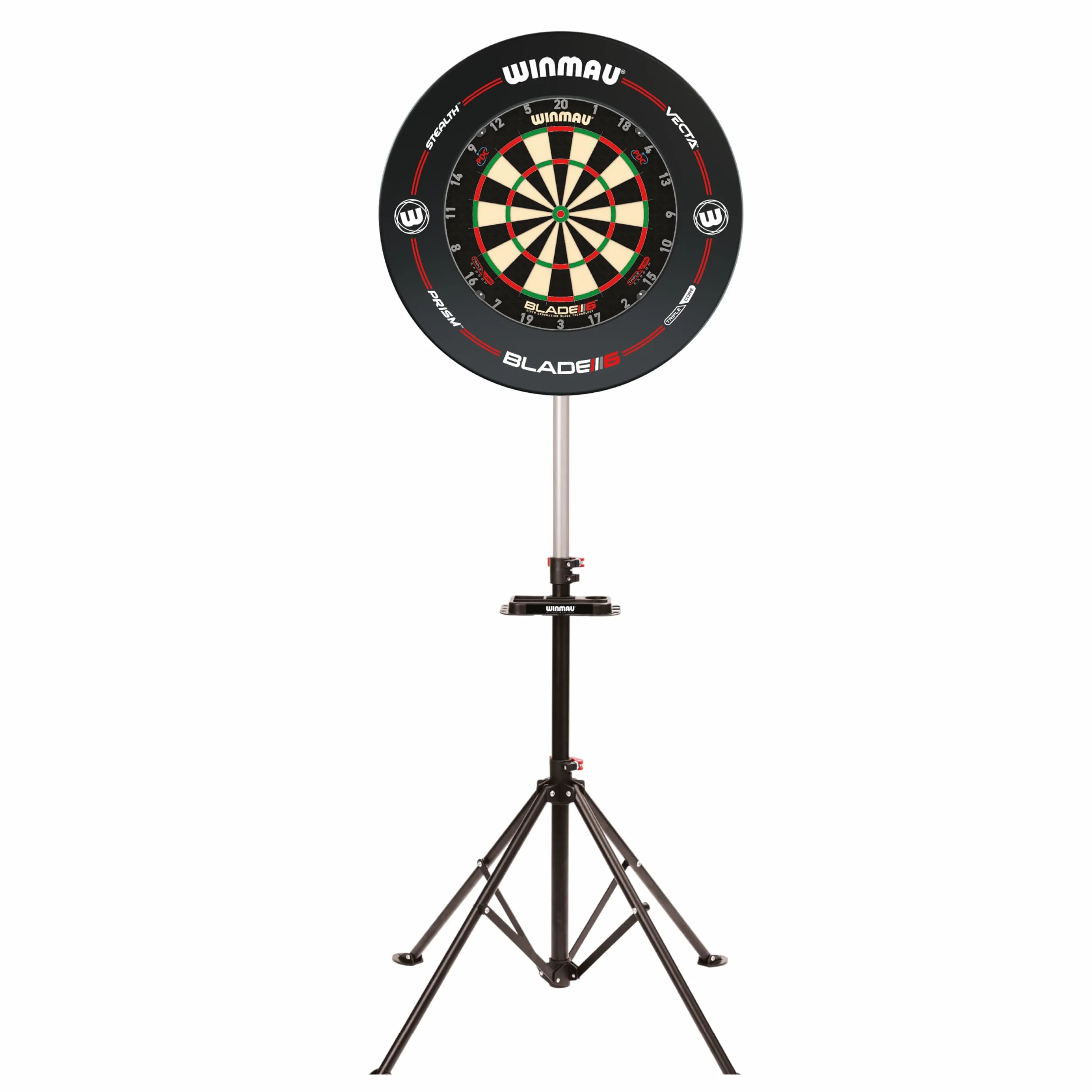 WINMAU Xtreme 2.0 Support pour Cible de fléchettes – Portable, réglable & autoportant Système de Montage sur trépied – Accessoire Professionnel pour fléchettes – Compatible Toutes Les cibles Winmau