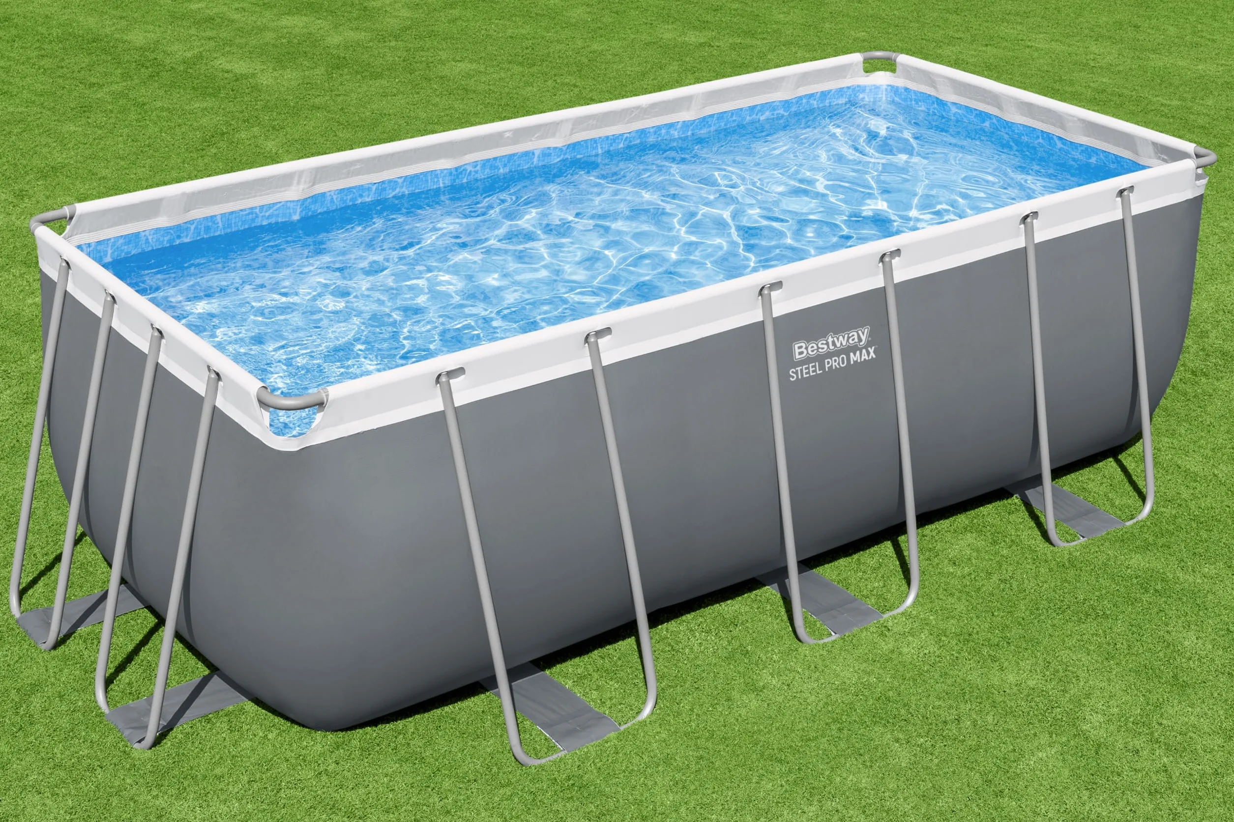 Bestway Steel Pro Max Kit Piscine Hors Sol 412 x 201 x 122 cm Gris foncé