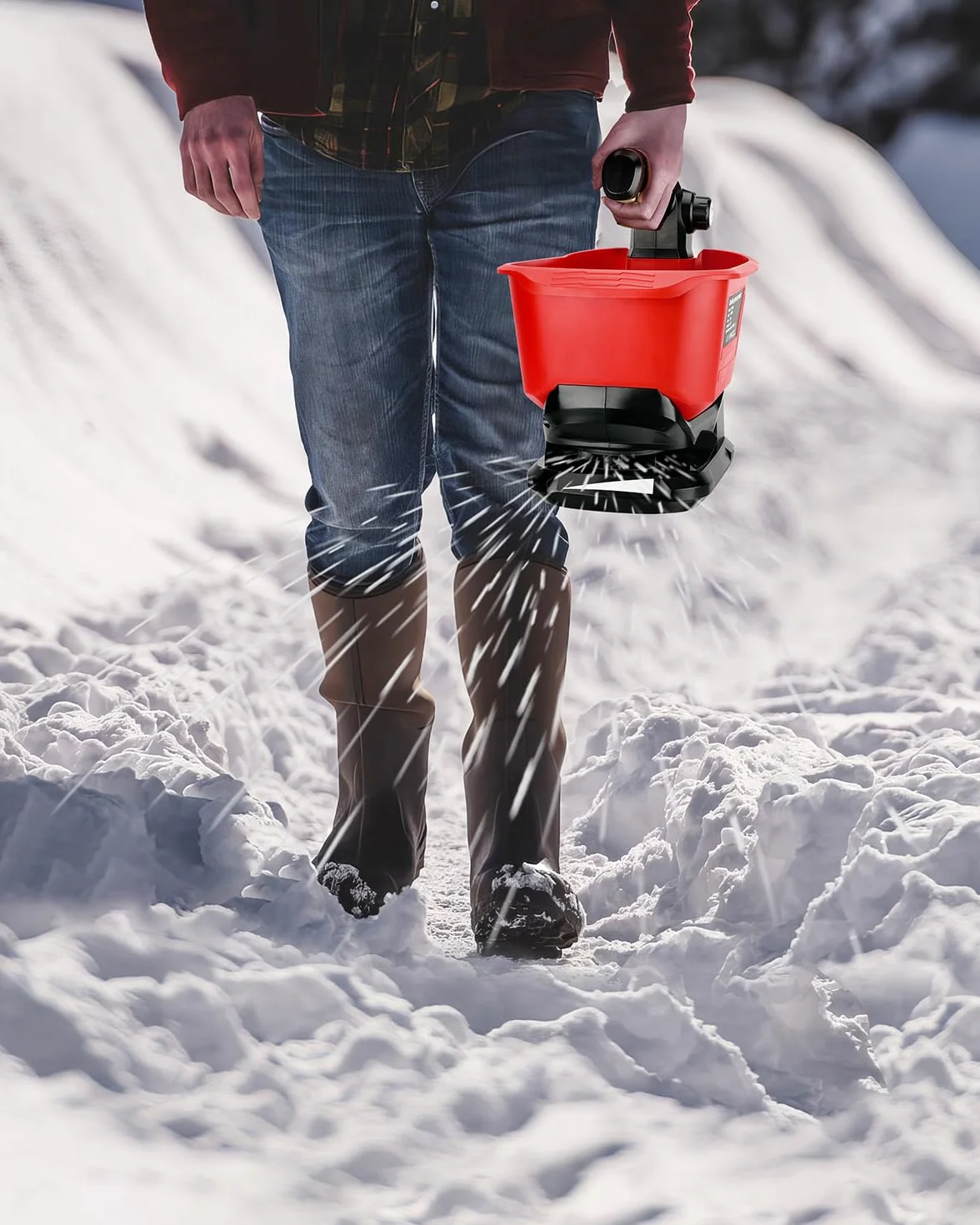 Épandeur sans Fil Milwaukee M18 18V pour Engrais et Fertilisant Pelouse Sel Dégivrant