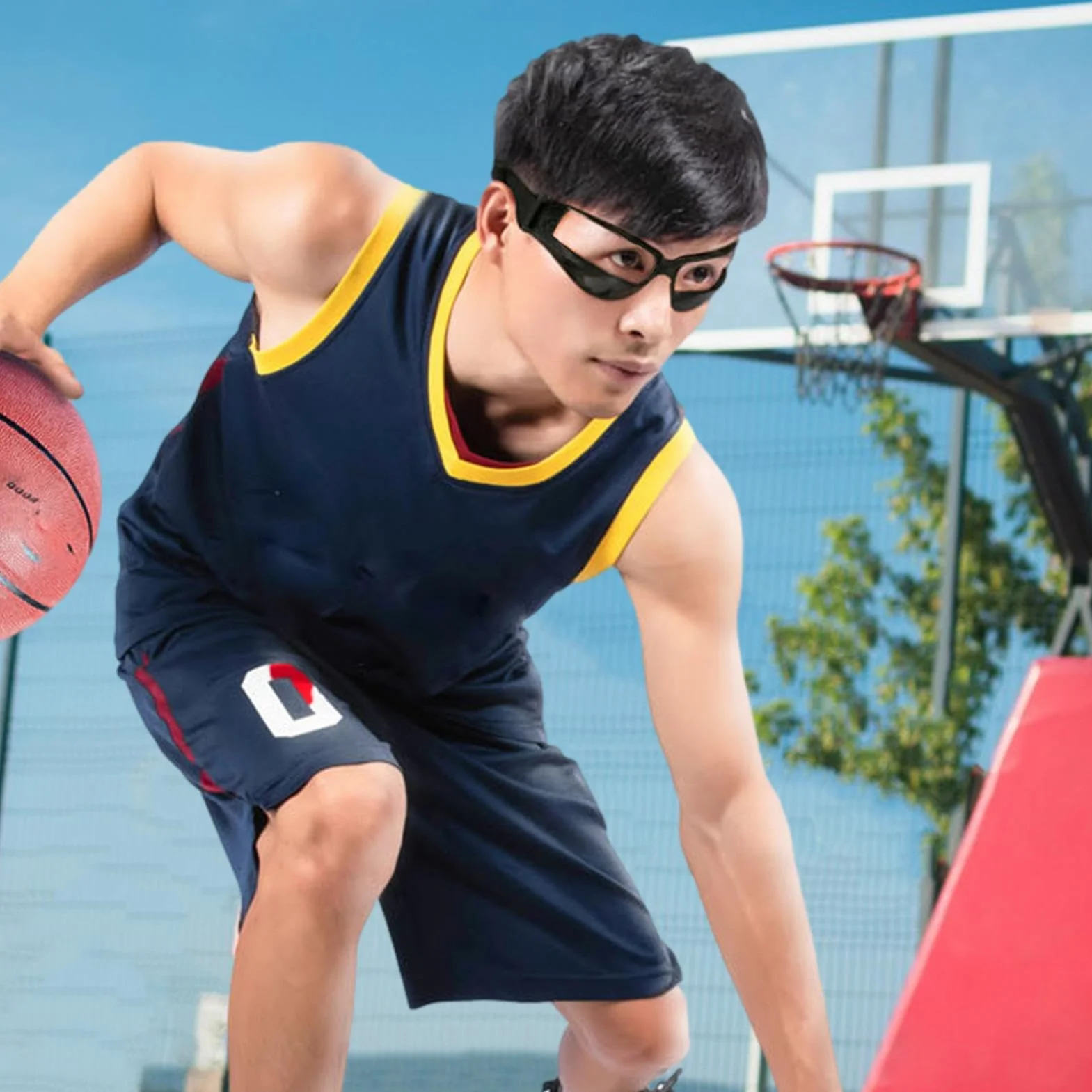 Adorables lunettes de basket-ball d'entraînement avec spécifications de dribble - Essentiels de protection portables