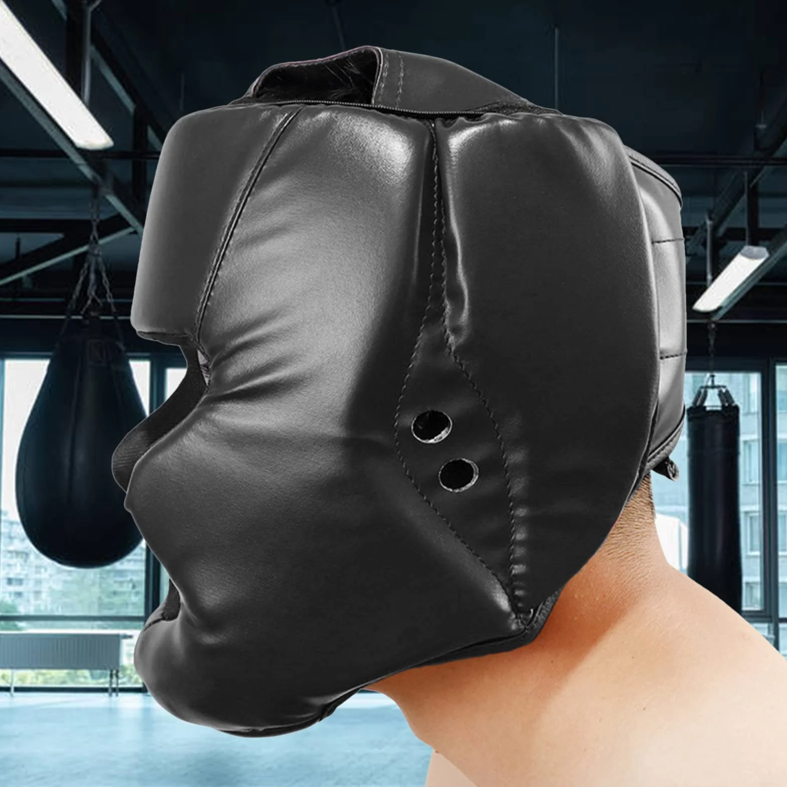 Casque Boxe Adulte MMA Entraînement, Sports de Combat, Protection Femme Homme, Integral pour Sparring, Kickboxing, Art Martiaux, Karaté, Muay Thai
