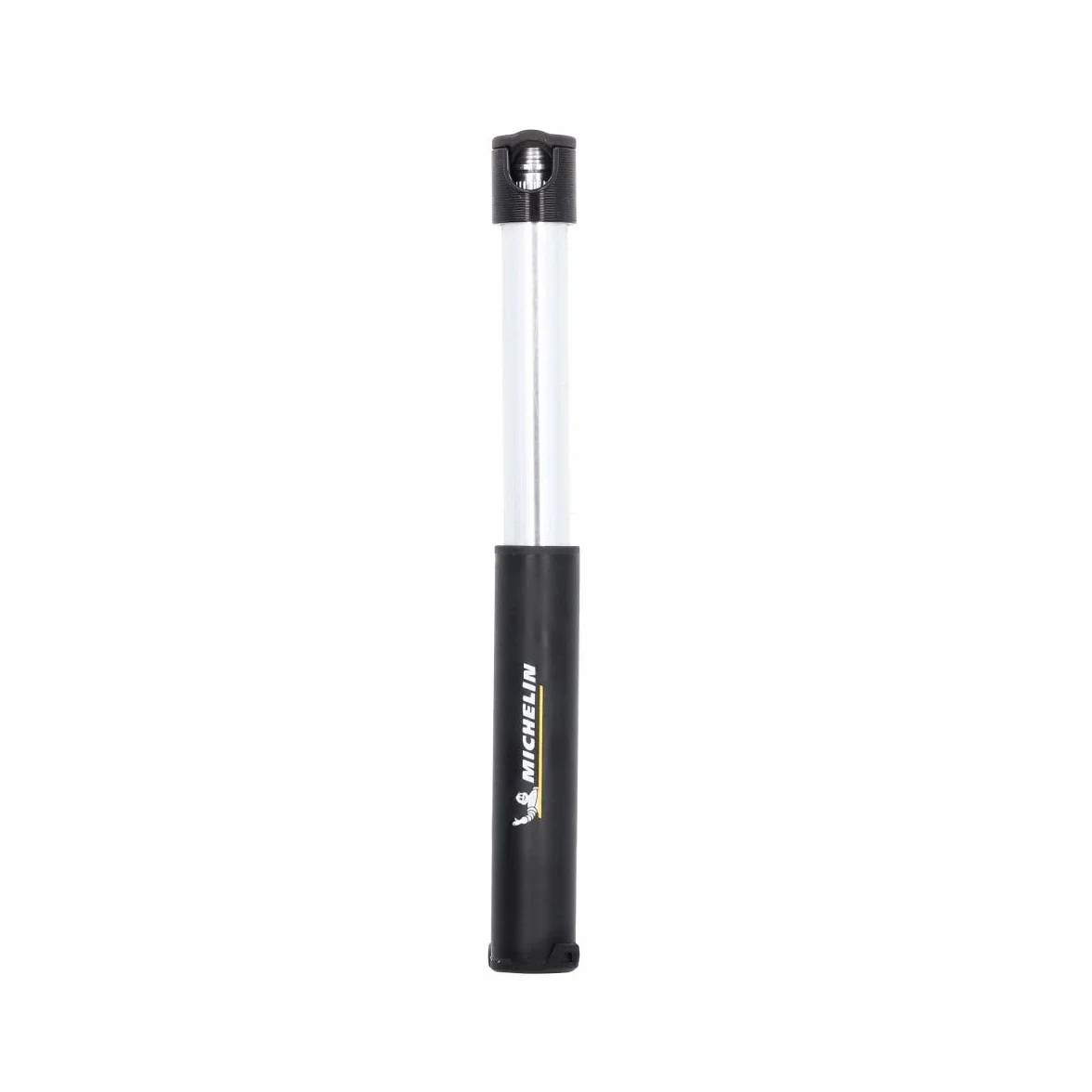 MICHELIN - Mini Pompe Aluminium Micro+ - Compatible Presta et Schrader - Ultra Légère 53g - Compacte 12,7 cm - Pression Max 8 Bars/120 PSI - Clip de Montage Inclus