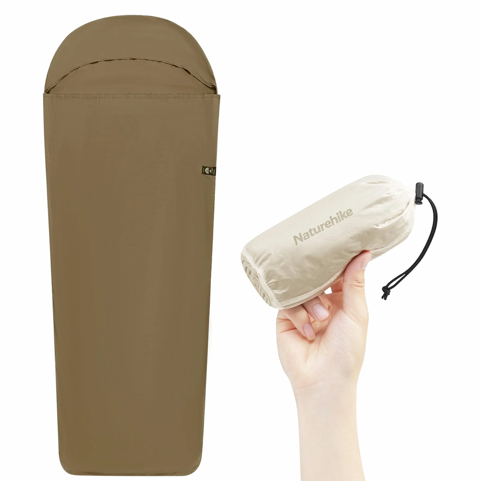 Naturehike Sac de Couchage de Refuge Ultralight Liner Seulement 128g Couverture de Voyage avec Small Pack Size Sac de Couchage Intérieur pour Le Backpacking, Les Auberges, Le Camping