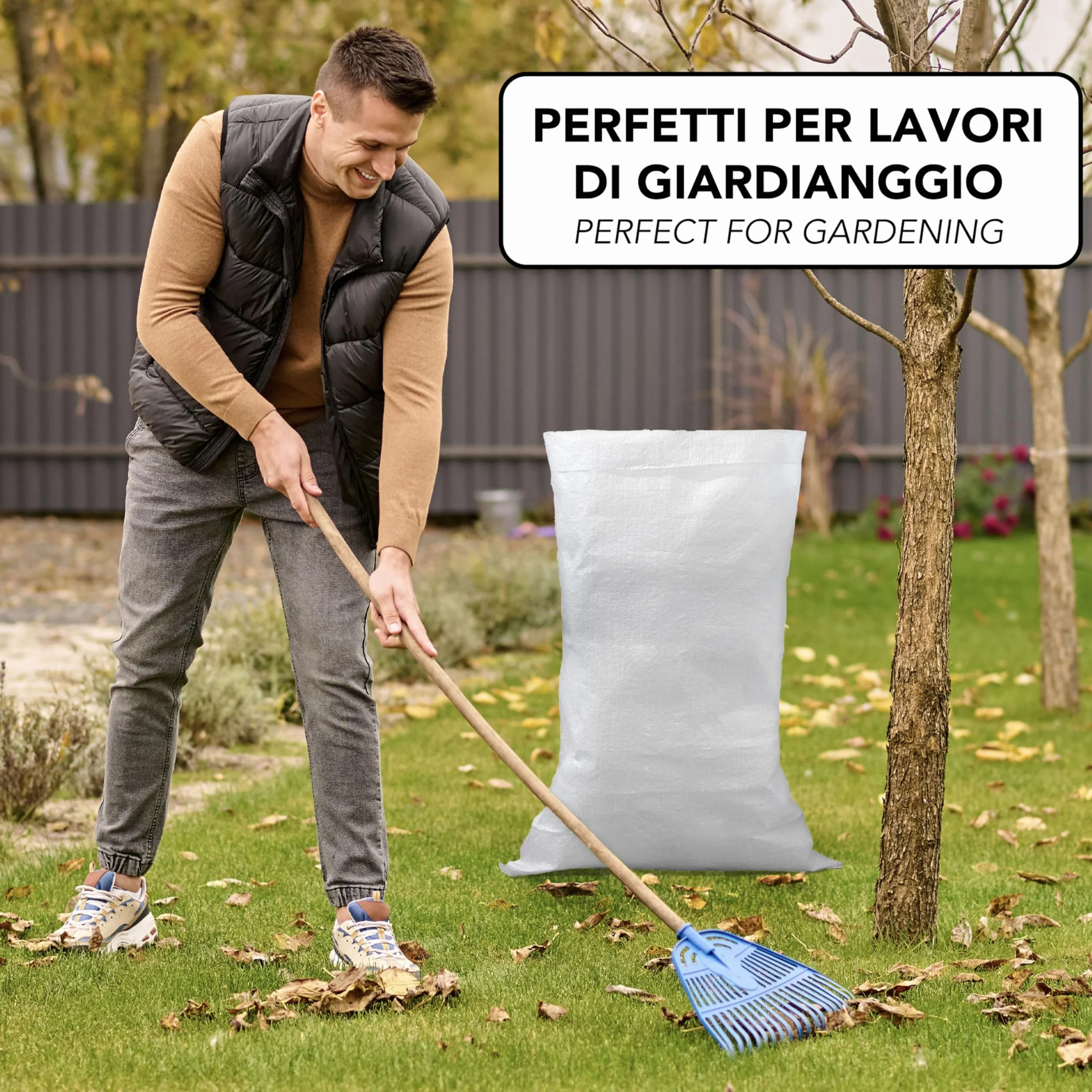Sacs Jardin IPEA 105x55 cm Polypropylène 10 Pièces
