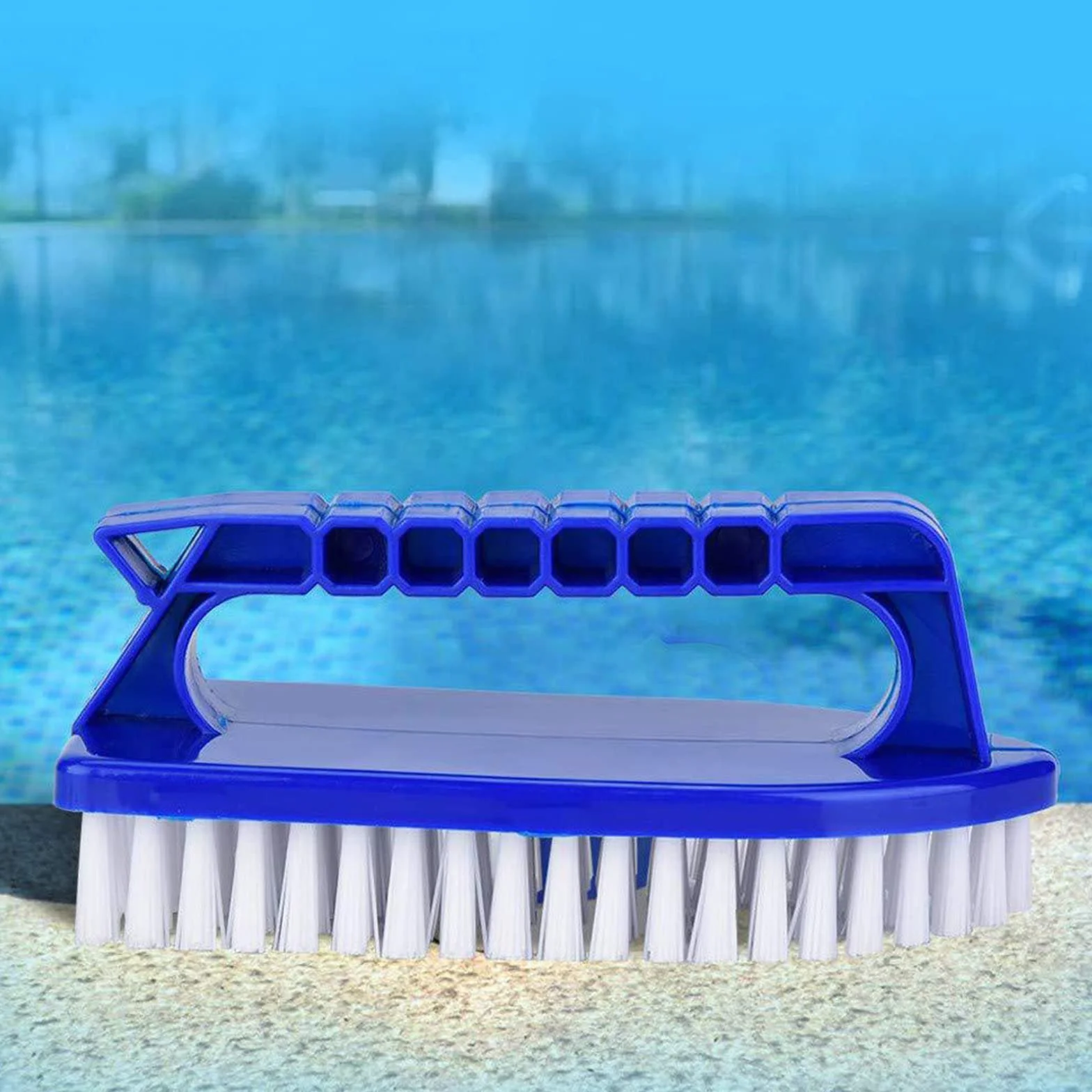 Brosse de Piscine 2 Pcs - Outil de Nettoyage avec Manche Plastique
