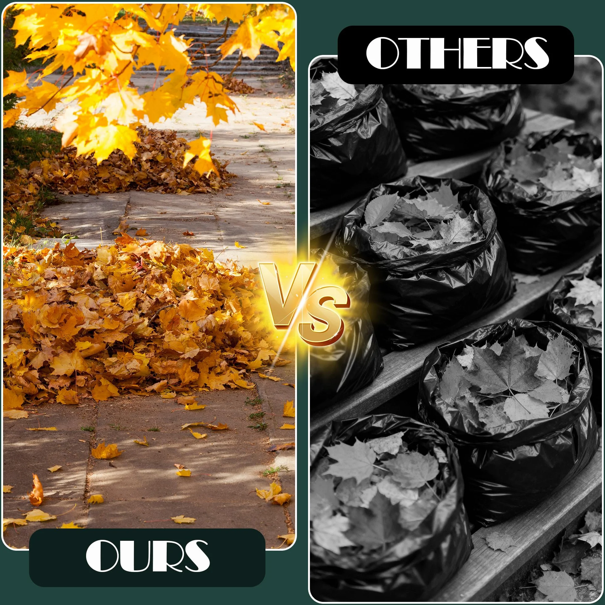 Sac Jardin 500L Pliable Réutilisable Déchets Verts Feuilles