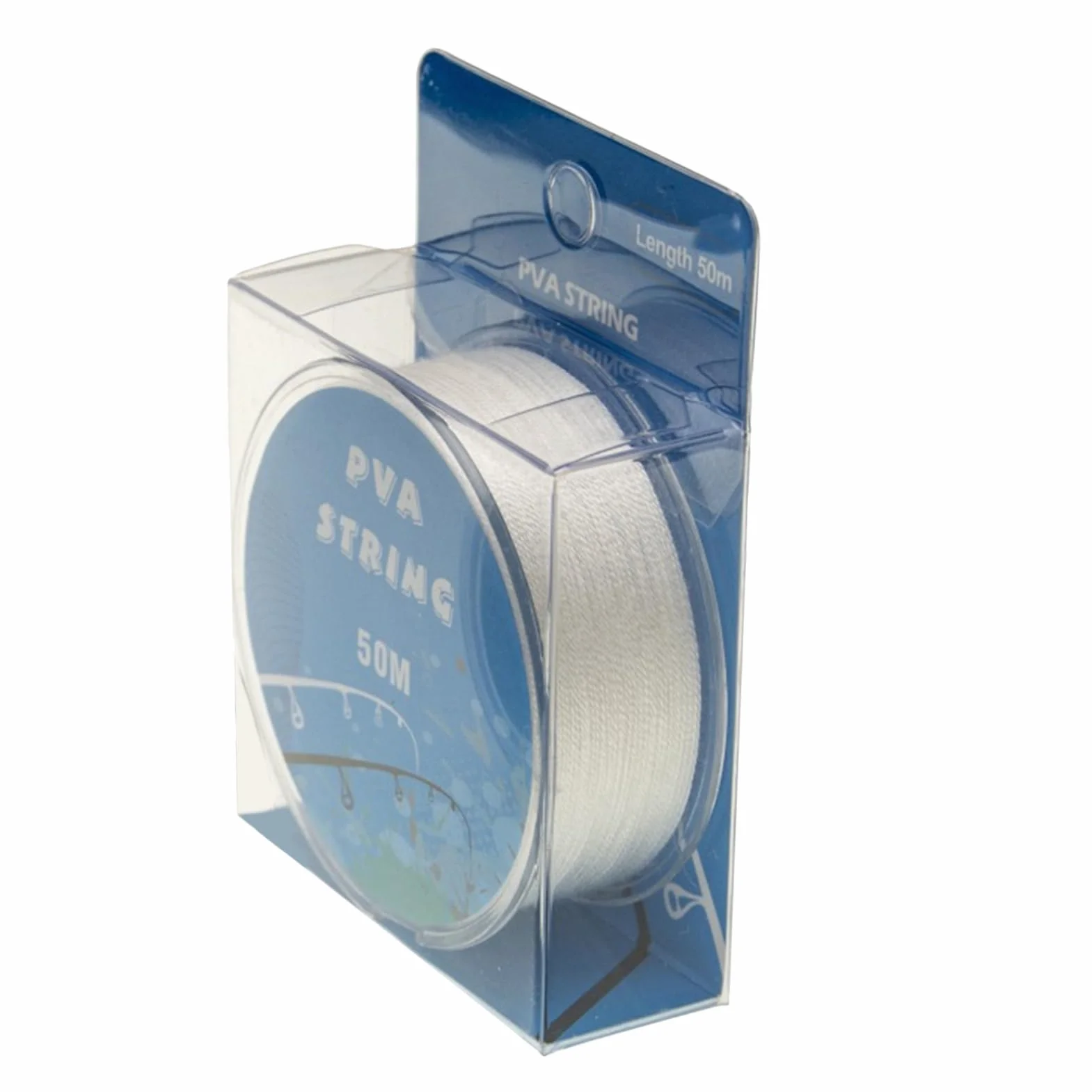 Corde de pêche soluble dans l'eau, fil d'appât blanc, 7,5 x 2,5 cm, accessoires de pêche en rivière