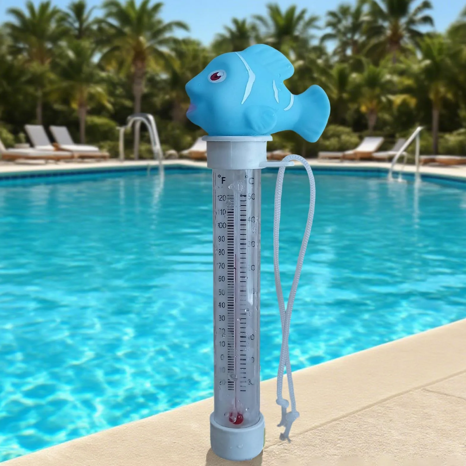 Temperature Meter 3 Pouce Pool Water Gauge Précis Cartoon Thermometer Shock Resistant Design Reliable Water Tester