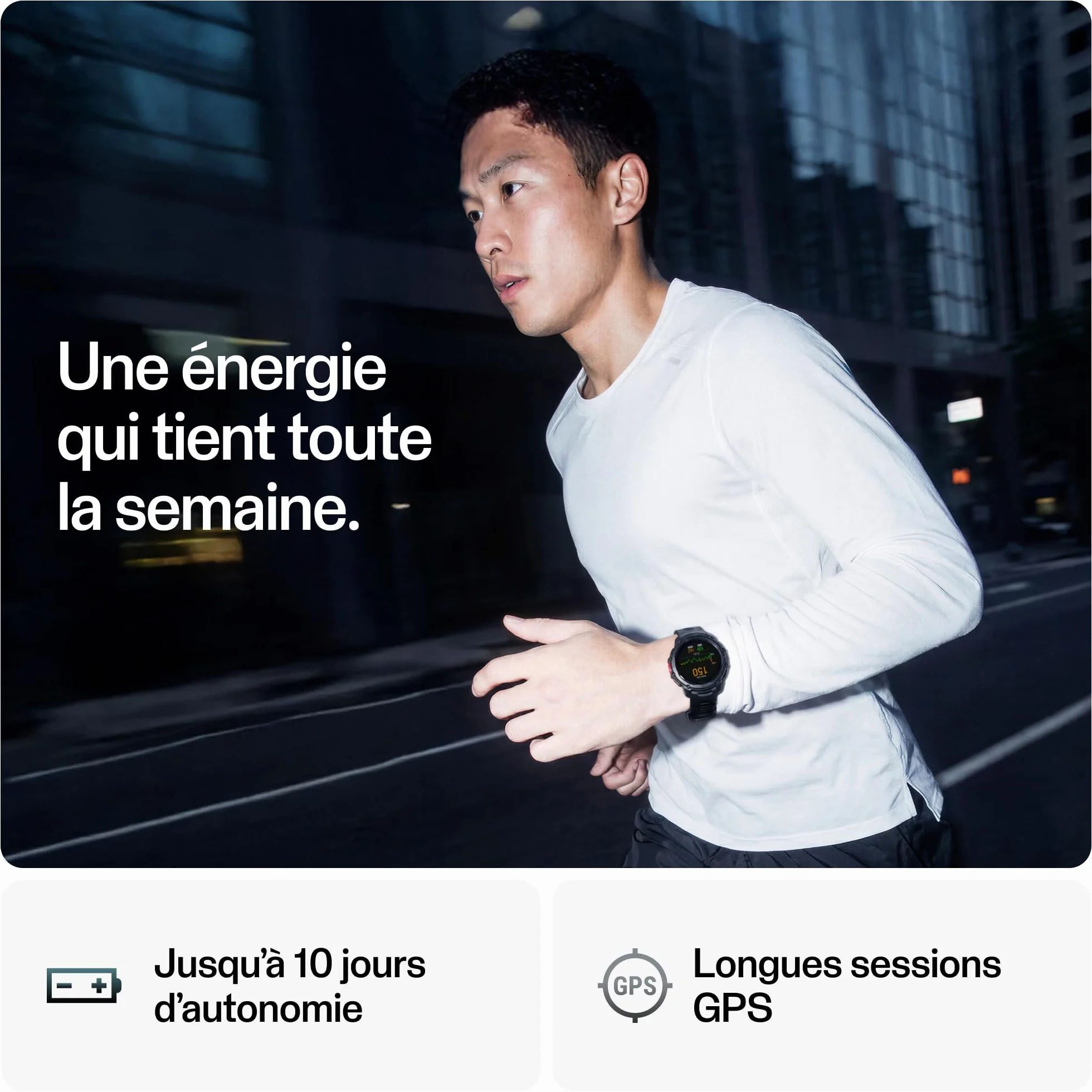 Polar Street X Montre de Sport GPS Entraînement Hybride Étanche Robuste Garantie 3 Ans
