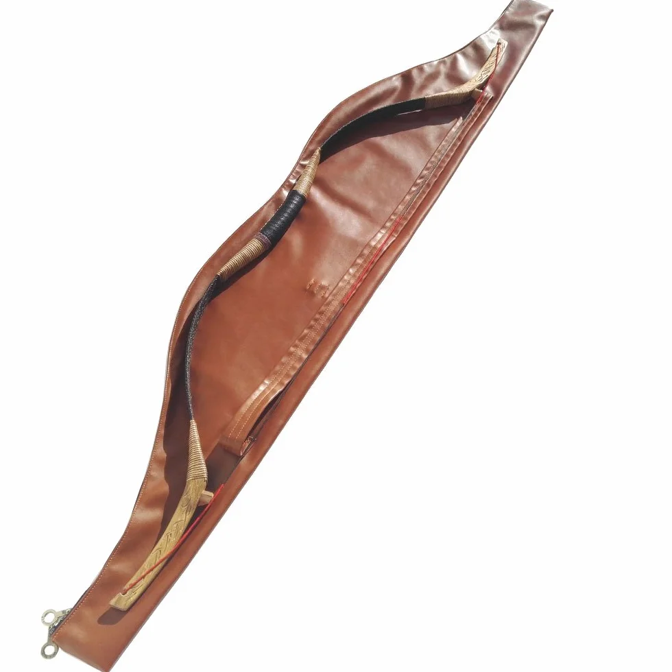 SHARROW Sac d'arc Traditionnel Arc Recourbé Longbow Housse Arc Housse Sac Cuir pour Tir à l'arc
