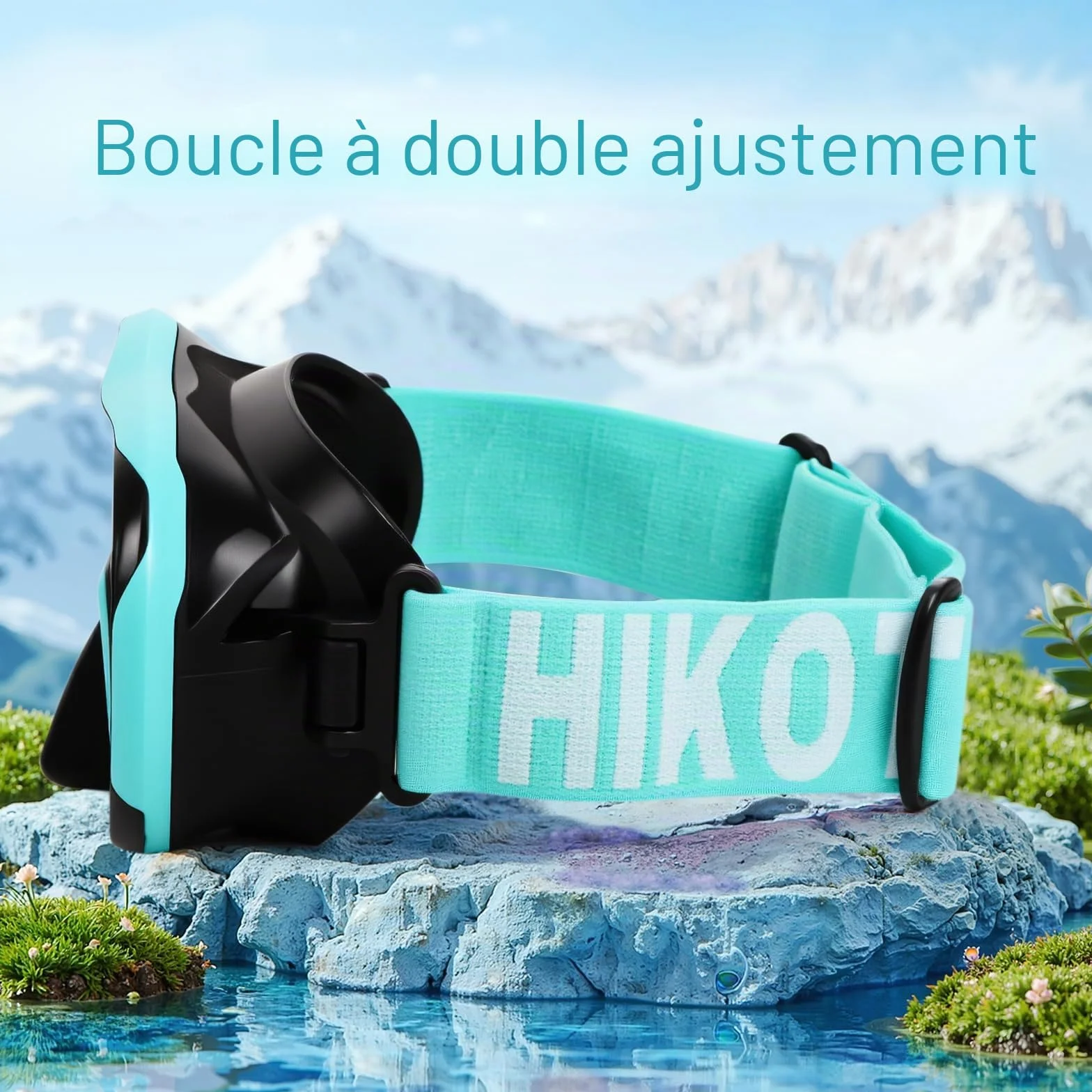 Masque de Plongée Enfant 4-16 Ans 180° Vision Panoramique HD Verre Trempé Anti-Buée Anti-Fuite
