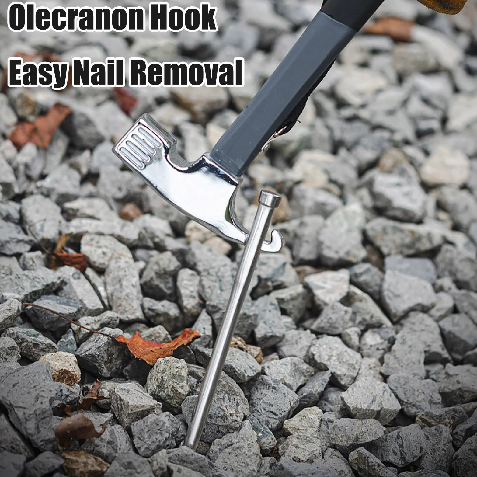 Marteau de camping avec extracteur de piquets de tente, marteau de tente en acier de 30,5 cm, maillet de tente multifonction avec sangle de maintien pour camping, pêche, alpinisme