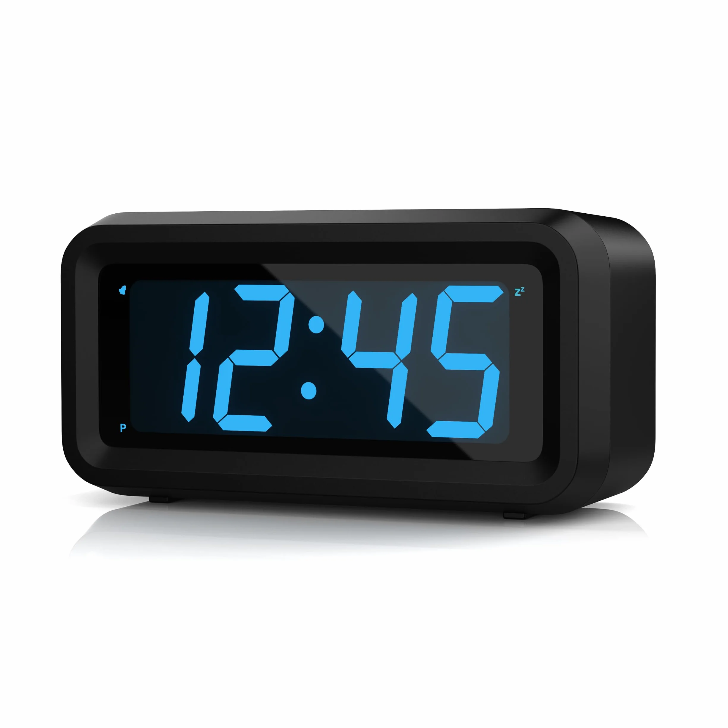 KWANWA Réveil Numérique à Piles, Horloge Avec Luminosité Réglable, Snooze, 12/24H, Gros Chiffres