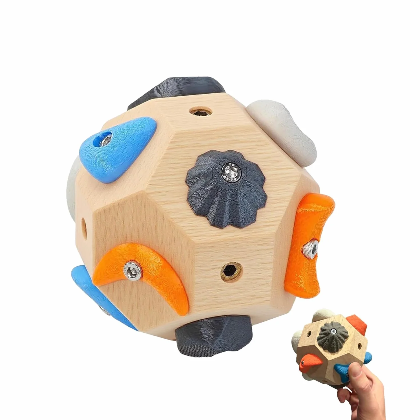 STOAT®Boulder Block Jouet DIY Grimpeur, Entraînement Mains Débutants, Renforceur Doigts, Outil Boulder, Idéal Débutants/Pros, Cadeau