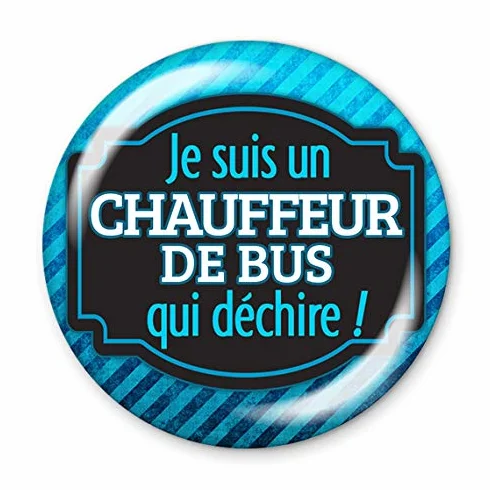 Décapsuleur porte-clés 56mm Je suis un chauffeur de bus